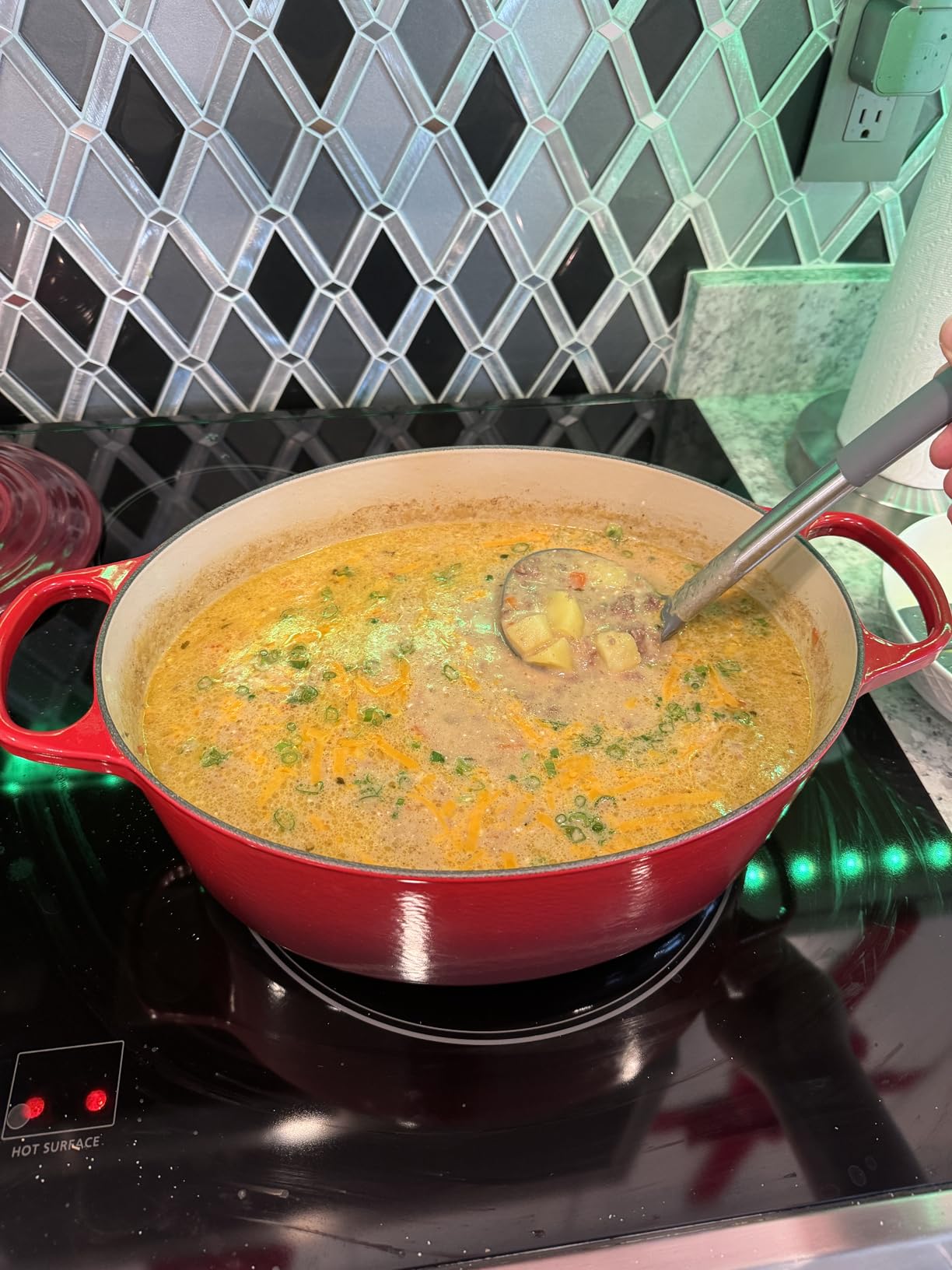 Le Creuset Enameled Cast Iron Oval Dutch Oven, 6.75 qt., Cerise customer photo 2