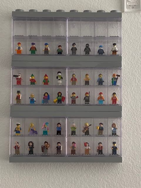 Lego Minifigure Display Case 16 Black, Large customer photo 1