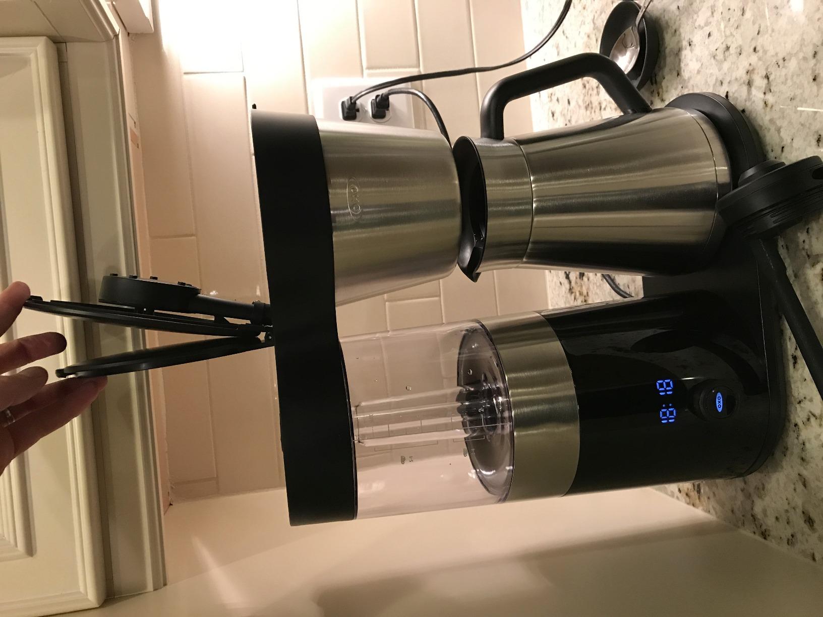 OXO Brew 9-Cup Drip Coffee Maker - Programmable Coffee Machine | Stainless Steel, Single Serve or Full Carafe Option, SCA Certified Home Brewer, Temperature Controlled, Rainmaker Shower Head customer photo 2