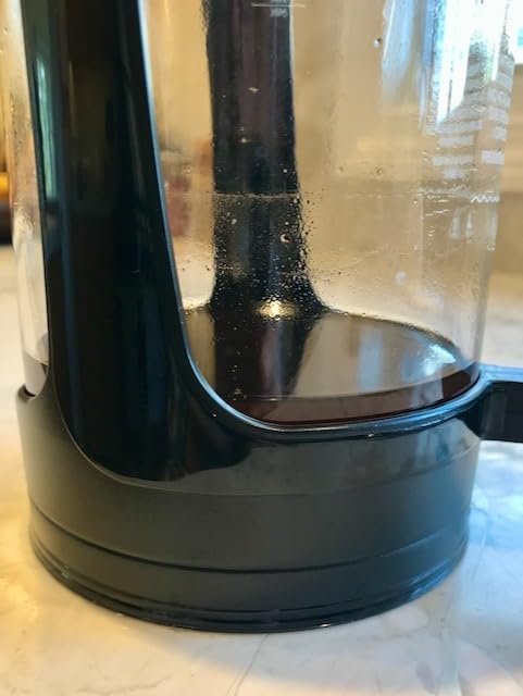 ESPRO Light P3 French Press Coffee Maker - Patented Double Micro-Filter for Grit-Free Brew, Heat Resistant thicker Borosilicate Glass Coffee press - (Black, 32 oz) customer photo 2