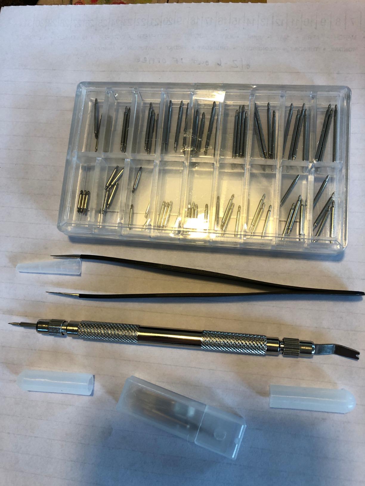 Spring Bar Tool Set with Extra 6 Tips Pins for Watch Wrist Bands Strap Removal Repair Fix Kit, 72PCS Extra Watch Pins customer photo 2