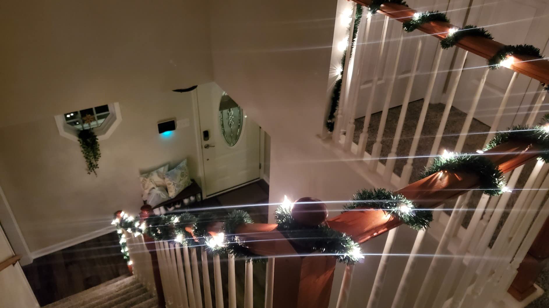 Brite Star 12-Foot Christmas Garland with Clear Lights - Perfect for Indoor or Outdoor Fireplace Mantle Decor, Kitchen Light, or Christmas Decorations Tree - Pre-lit Pine Garland For Holiday customer photo 1
