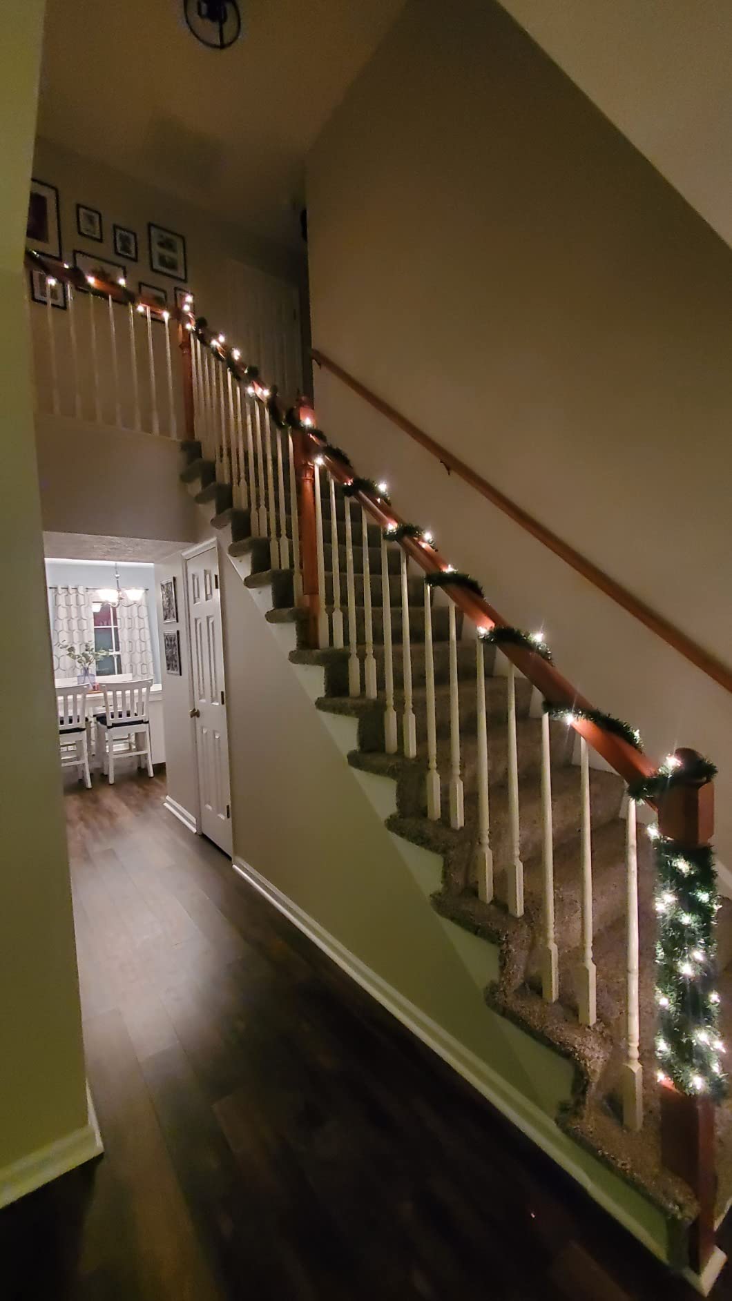 Brite Star 12-Foot Christmas Garland with Clear Lights - Perfect for Indoor or Outdoor Fireplace Mantle Decor, Kitchen Light, or Christmas Decorations Tree - Pre-lit Pine Garland For Holiday customer photo 2