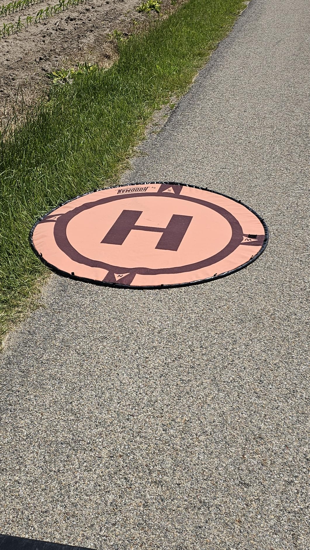 Hoodman 5 Foot Weighted UAV Drone Landing Pad fits Inspire 3, Inspire 2, Inspire 1, No Stakes Required, Collapses to 1/3 of Deployed Size customer photo 1
