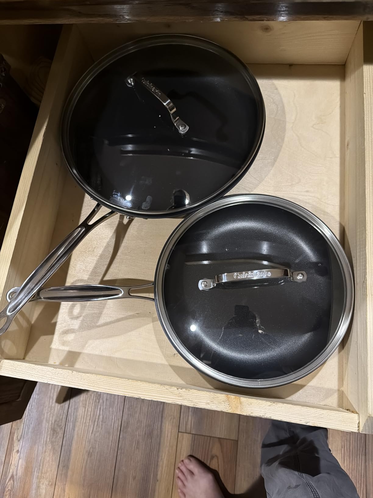 Cuisinart 17-Piece Pots and Pans Set, Non Stick Hard Anodized Cookware Set, Compatible with Electric, Gas Cooktops, Dishwasher Safe, Oven Safe Pot Set, Cool Grip Handles, Aluminum Core for Even Heat customer photo 2