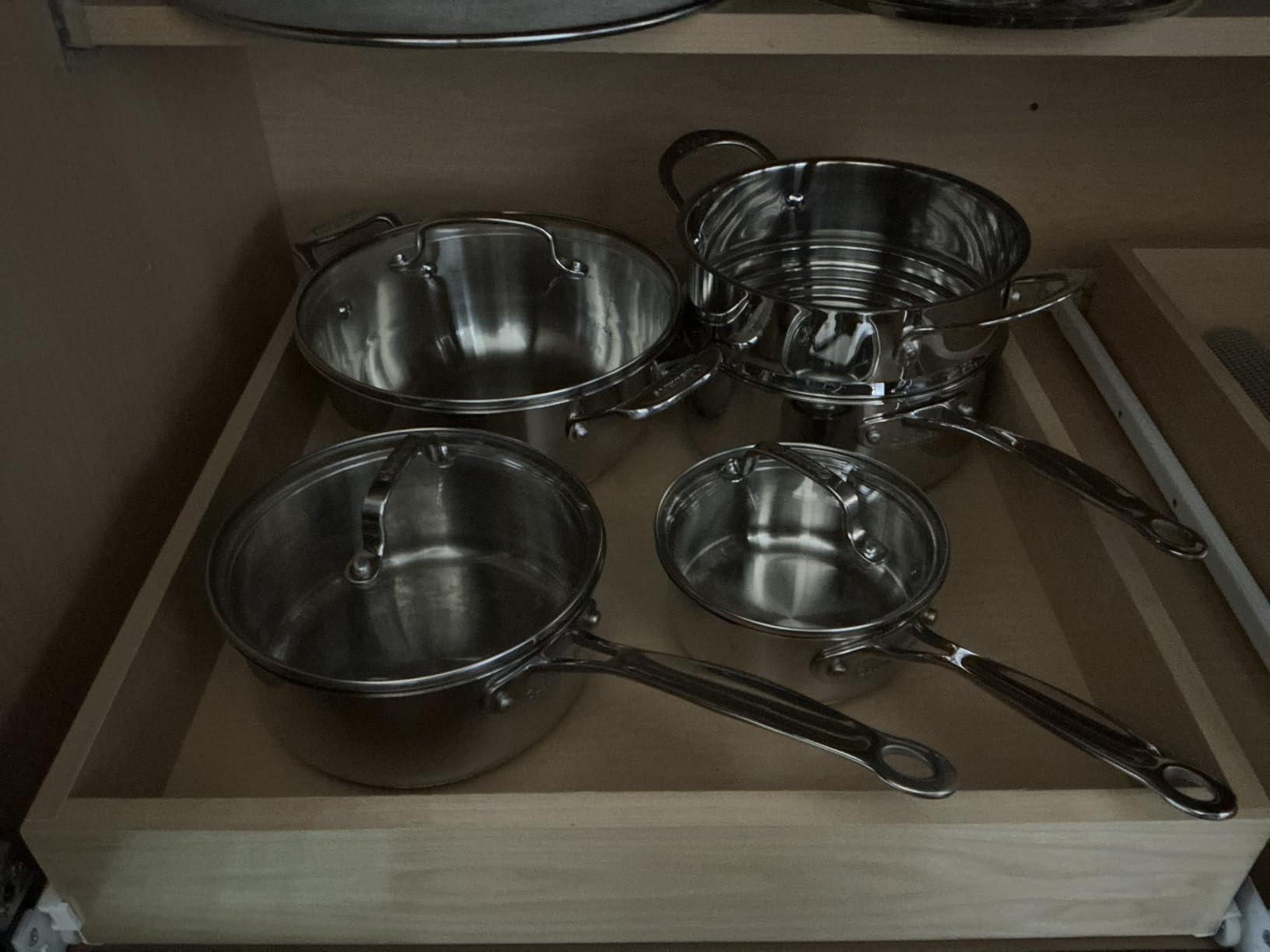 Cuisinart 17-Piece Stainless Steel Cookware Set, Chef's Classic Steel Collection with Pure Aluminum Core for Quick and Even Heat, Cool Grip Handles, Dishwasher Safe, 77-17N customer photo 1