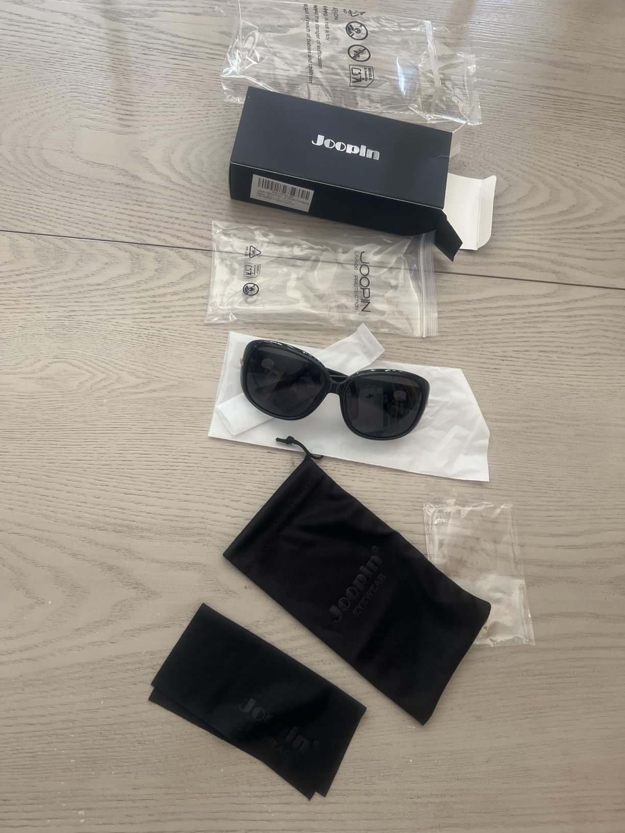 Joopin Oversized Rectangle Sunglasses UV400 Protection Shades for Women | Butterfly, Big, Rhinestone, Chunky Frame, TAC Lens, Trendy, Rectangular Sun Glasses for Driving, Party, Outdoor Leisure customer photo 2