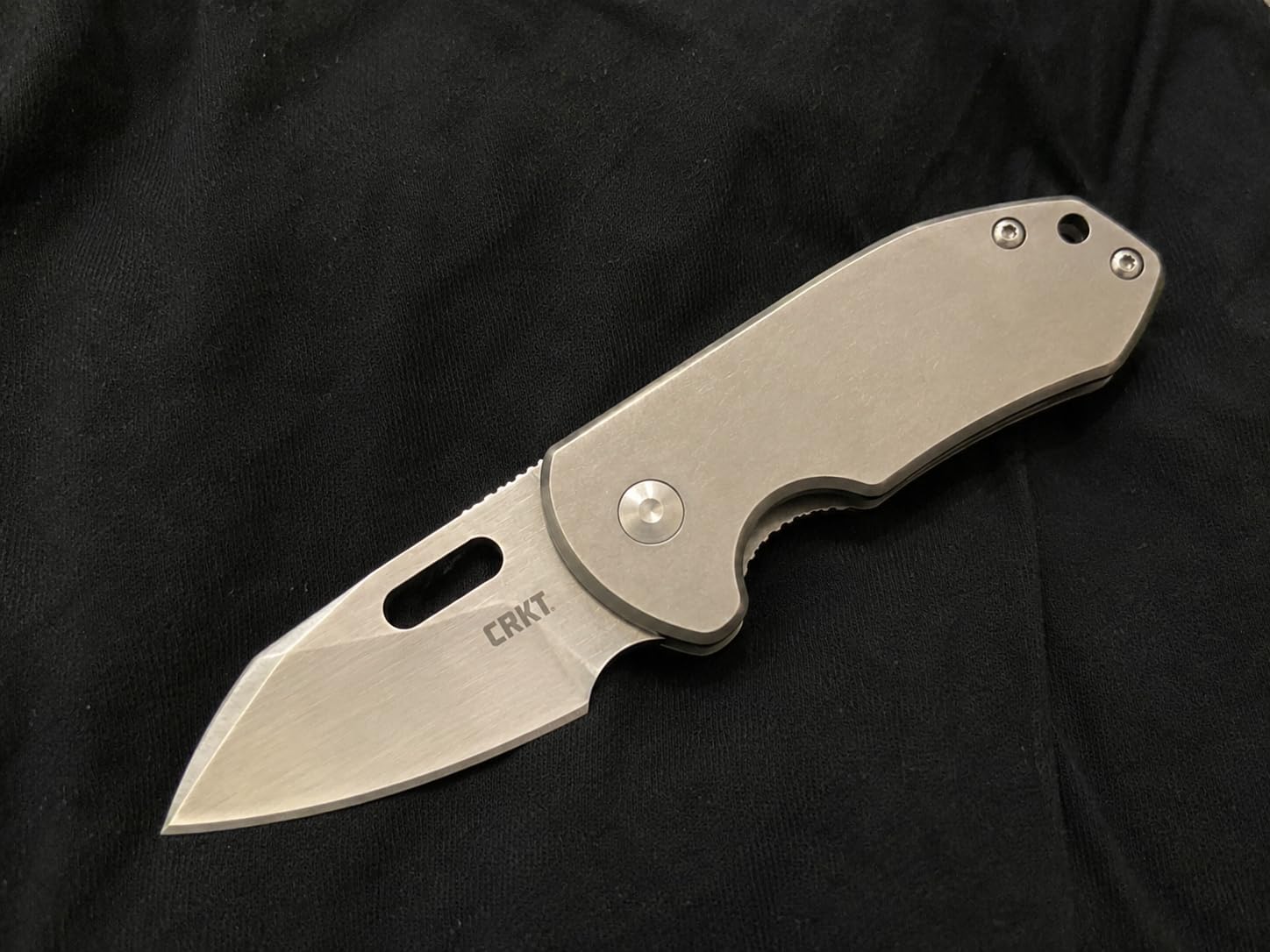 CRKT Pilar EDC Folding Pocket Knife: Compact Everyday Carry, Satin Blade with Finger Choil, Thumb Slot Open, Frame Lock Stainless Handle, Reversible Pocket Clip 5311 customer photo 1