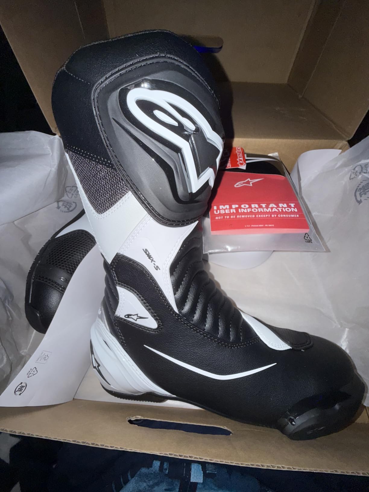 Alpinestars SMX S Boots Men's, Motorcycle Riding Racing, Durable Microfiber Upper, Exclusive Rubber Compound Sole customer photo 1