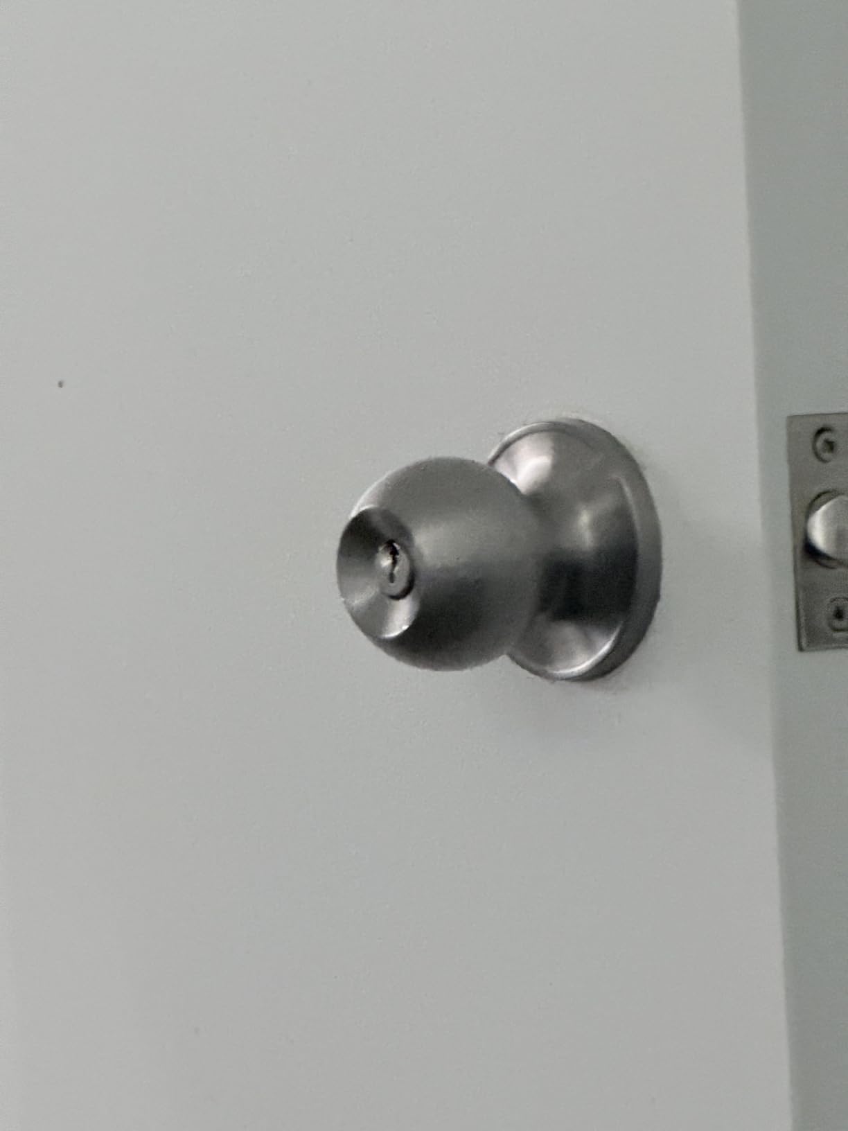 Brushed Nickel One Keyway Ball Door Knobs Entry Lock with Keys, 3 Pack Keyed Alike Door Locksets, Interior Exterior Keyed Hardware customer photo 1