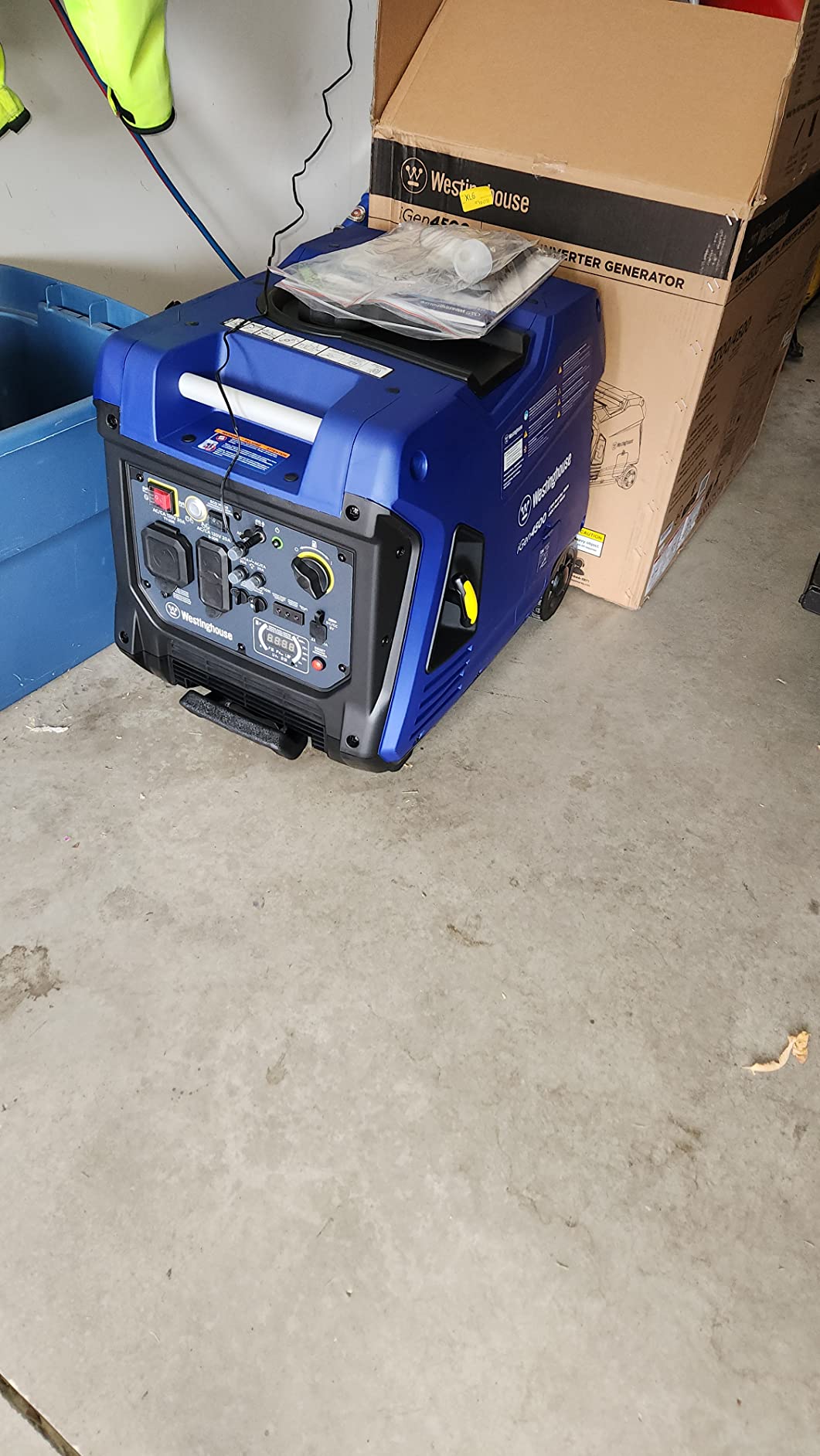 Westinghouse 5000 Peak Watt Super Quiet Portable Inverter Generator, Remote Electric Start with Auto Choke, Wheel & Handle Kit, RV Ready, Gas Powered, Parallel Capable customer photo 1