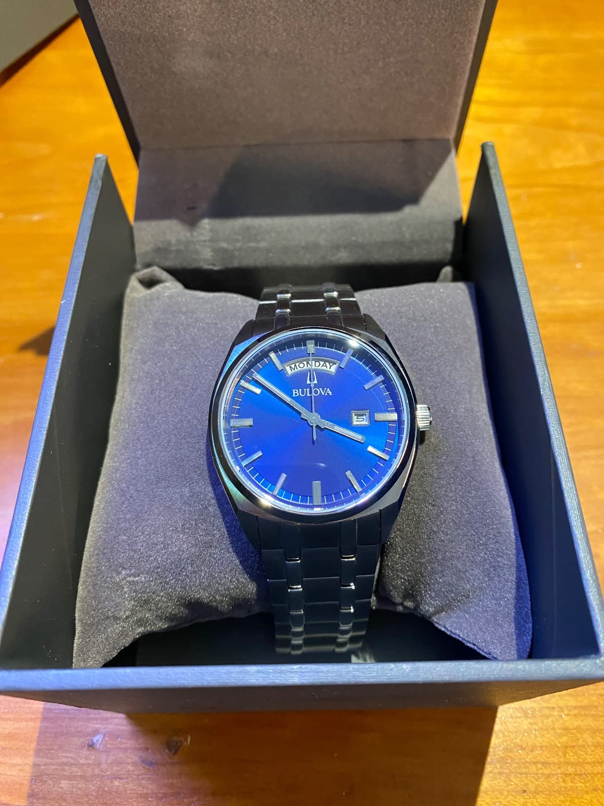 Bulova Men's Classic Dress Surveyor 2-Hand Day/Date Quartz Watch, Luminous Hands, 39mm customer photo 2