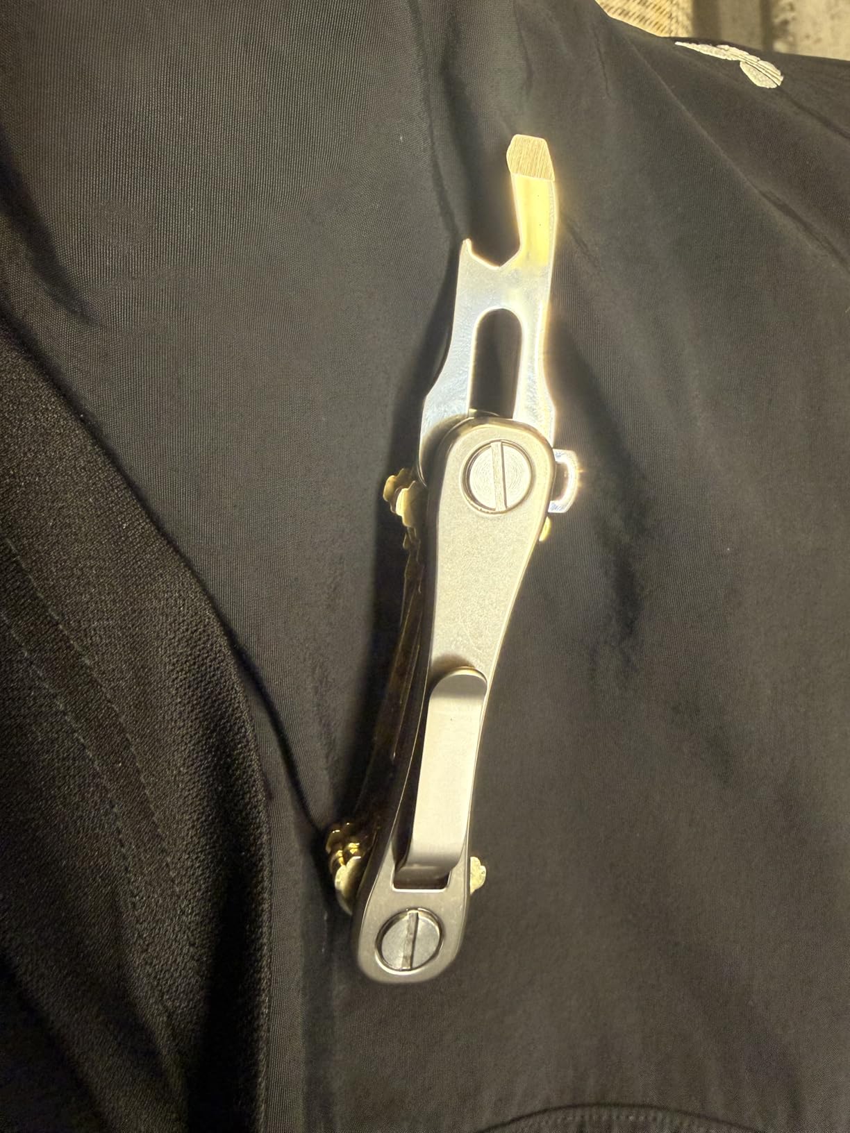 KeySmart Rugged - Multitool Key Holder for Keychain w/Bottle Opener and Pocket Clip (Up to 14 Keys, Titanium) customer photo 2