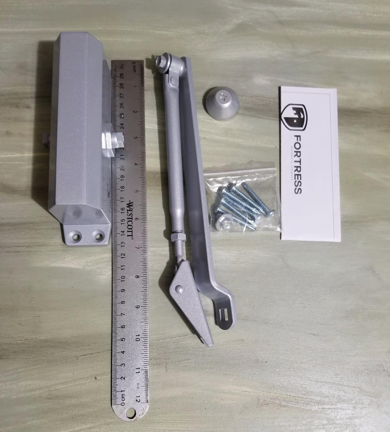 Automatic Door Closer (Silver), FS-1306 Residential Hydraulic Auto Door Closer, Grade 3 Self Closing Spring Hinge, UL Listed & ADA Soft Closers No Slam, for Home & Interior Garage Doors Closure customer photo 1