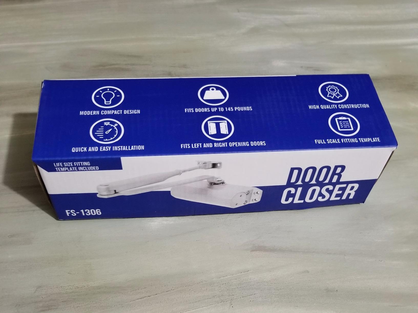 Automatic Door Closer (Silver), FS-1306 Residential Hydraulic Auto Door Closer, Grade 3 Self Closing Spring Hinge, UL Listed & ADA Soft Closers No Slam, for Home & Interior Garage Doors Closure customer photo 2