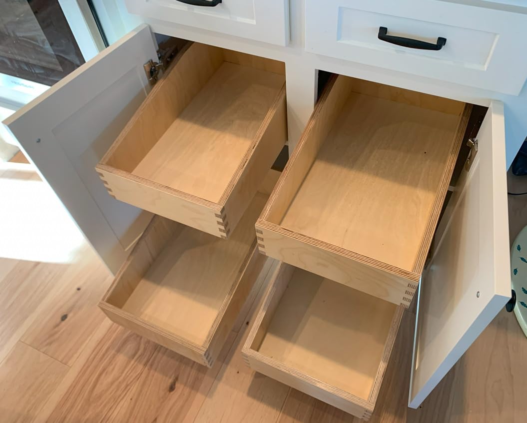Blum TANDEM plus BLUMOTION Concealed Undermount Drawer Slides (Runners) Kit, 21-Inch, Full Extension, Soft-Close, Steel, 100 lb. Load Capacity for Wood Drawers (6 Kits) customer photo 1