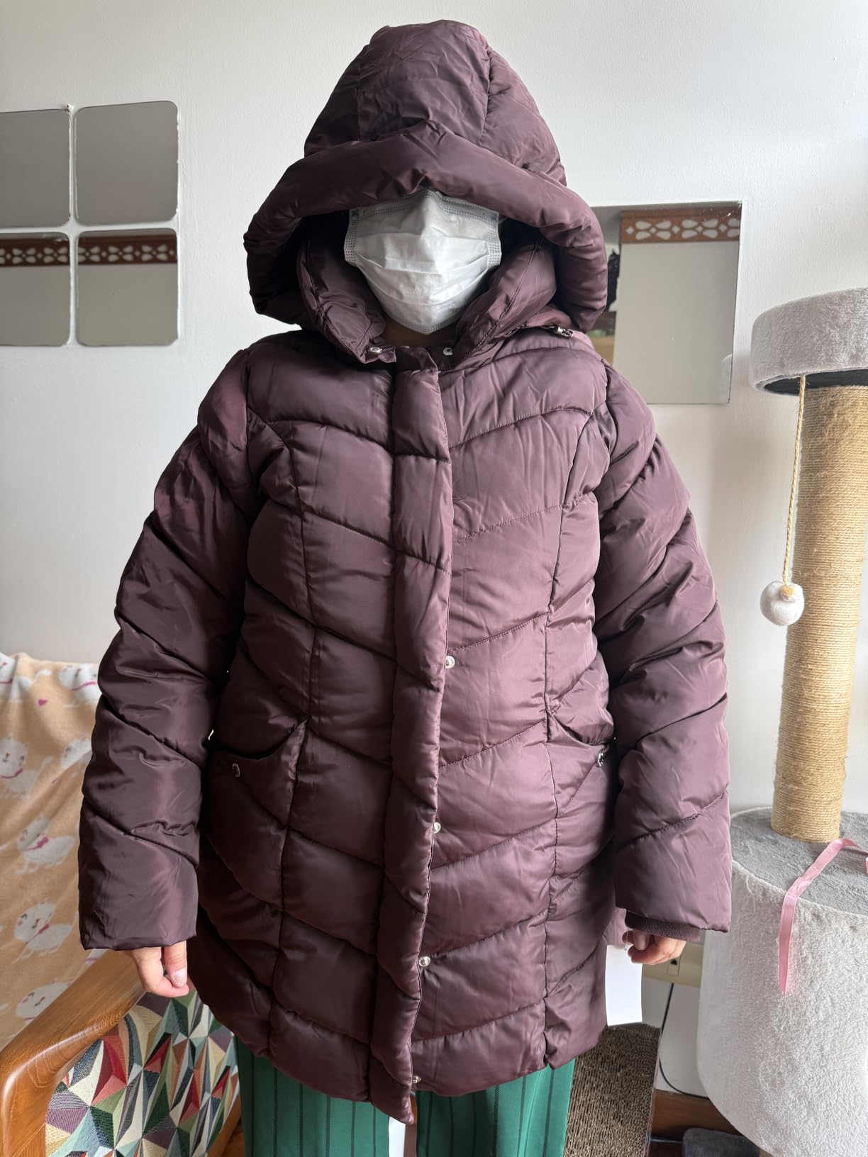Steve Madden Womens Winter Coat, Long Puffer Jacket, Heavyweight Parka | Heavyweight, Insulated Quilted Fleece Warmth, Windproof Longline Coverage, Zip Pockets, Removable Hood for Cold Weather Wear customer photo 1