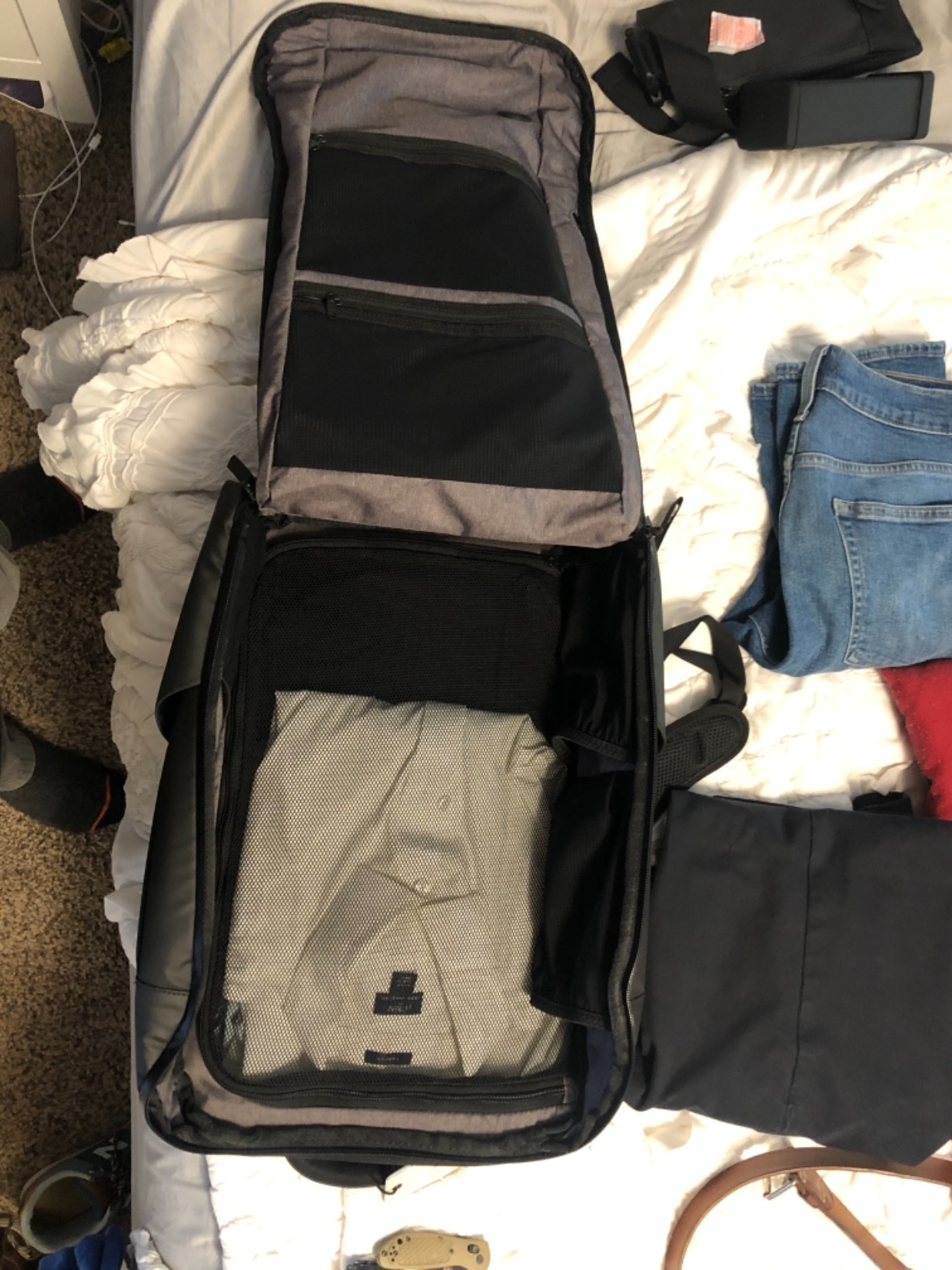 NOMATIC Travel Pack - Mens Travel Backpack - Expandable to 30L customer photo 2