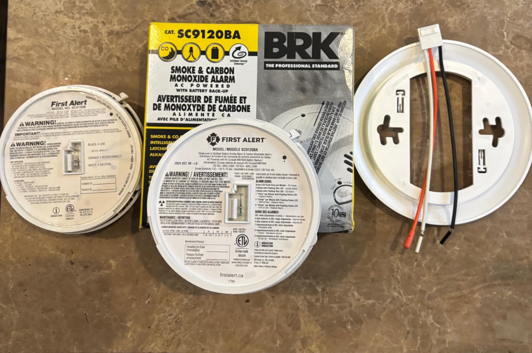 First Alert SC-9120B Hardwired Smoke and Carbon Monoxide Alarm with Battery Backup 2 Pack customer photo 1