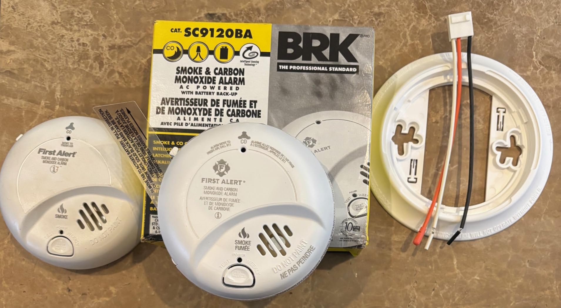 First Alert SC-9120B Hardwired Smoke and Carbon Monoxide Alarm with Battery Backup 2 Pack customer photo 2