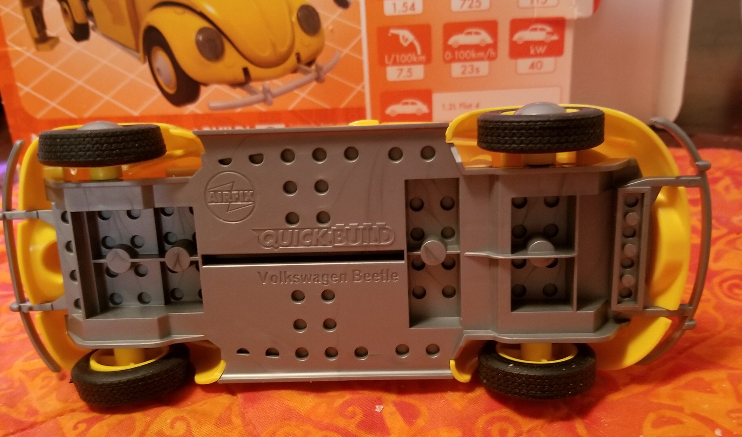 Quickbuild J6023 Volkswagen Beetle Yellow - Easy Assembly Snap Together Kit customer photo 1