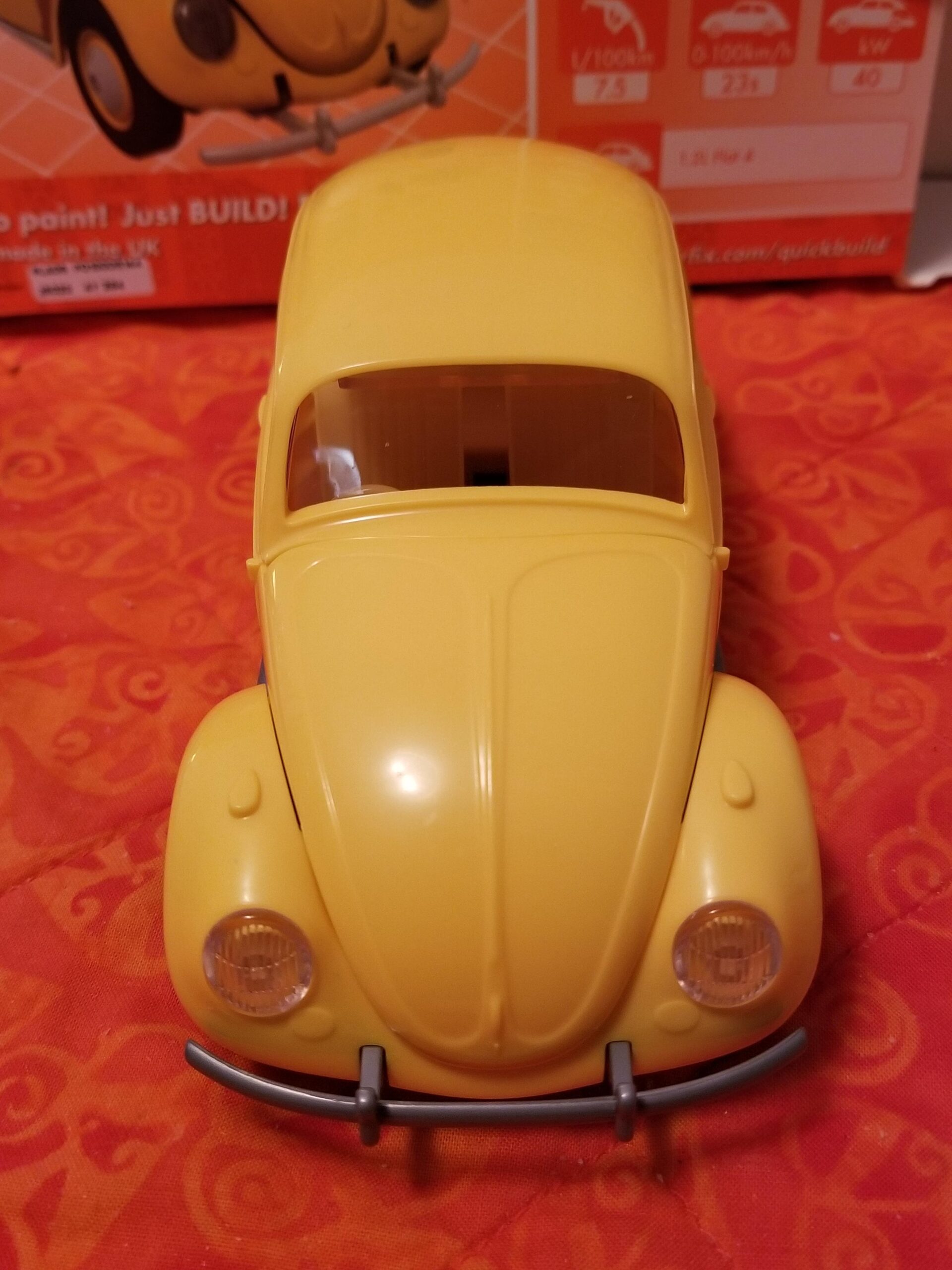 Quickbuild J6023 Volkswagen Beetle Yellow - Easy Assembly Snap Together Kit customer photo 2