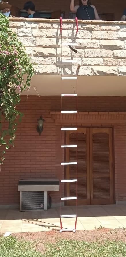 Hauss Retractable 2 Story Fire Escape Ladder, 13 Feet customer photo 1