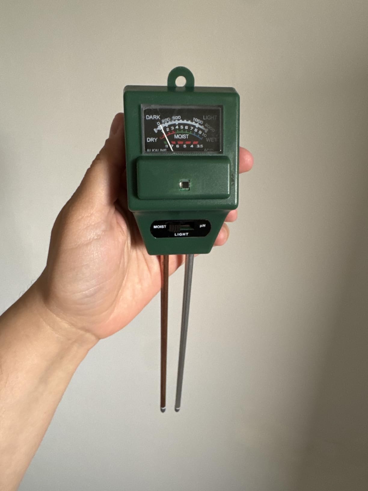 SONKIR Soil pH Meter, MS02 3-in-1 Soil Moisture/Light/pH Tester Gardening Tool Kits for Plant Care, Great for Garden, Lawn, Farm, Indoor & Outdoor Use customer photo 2
