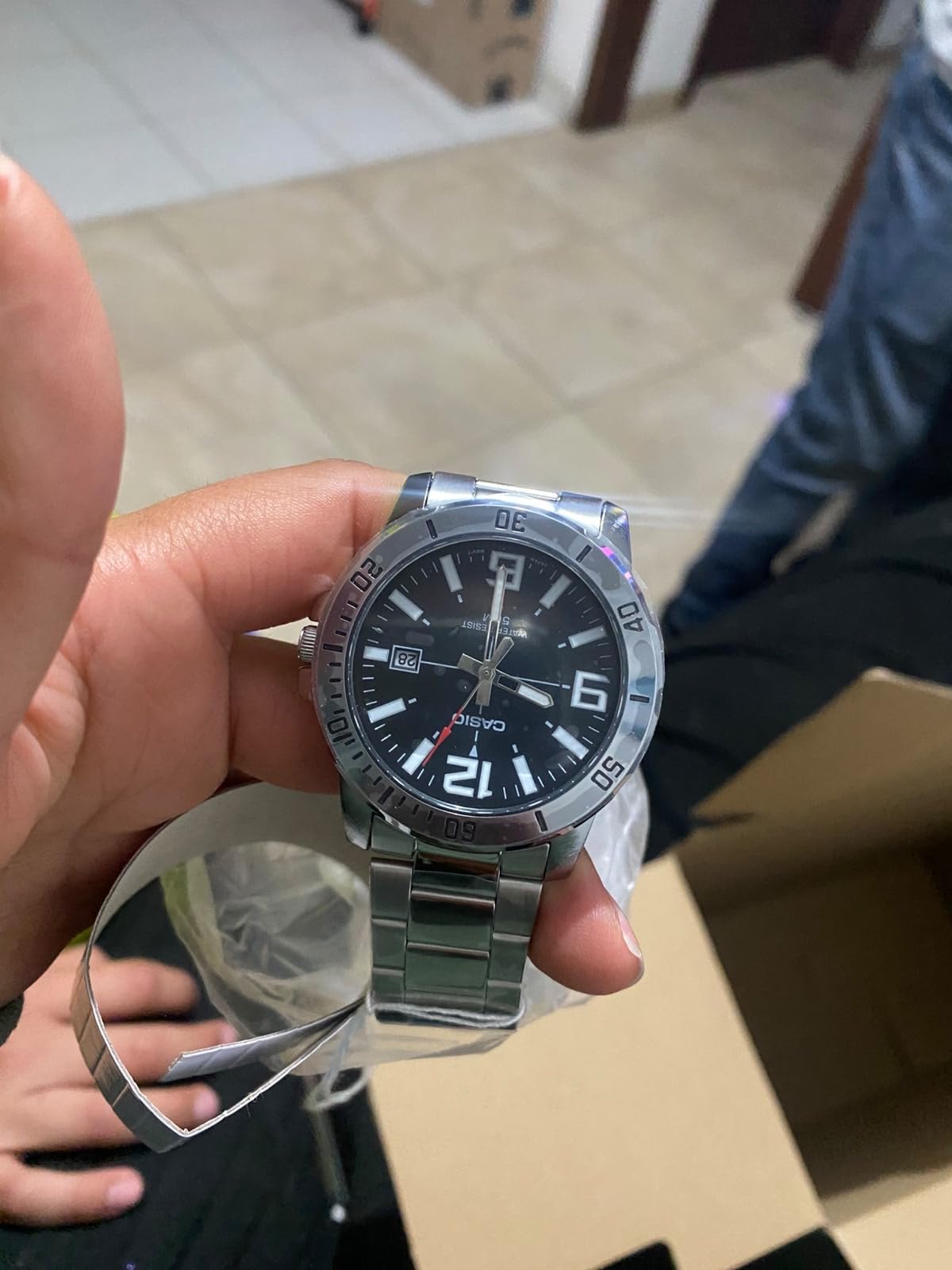 Casio MTP-VD01D-1BV Men's Enticer Stainless Steel Black Dial Casual Analog Sporty Watch, Quartz Movement customer photo 1