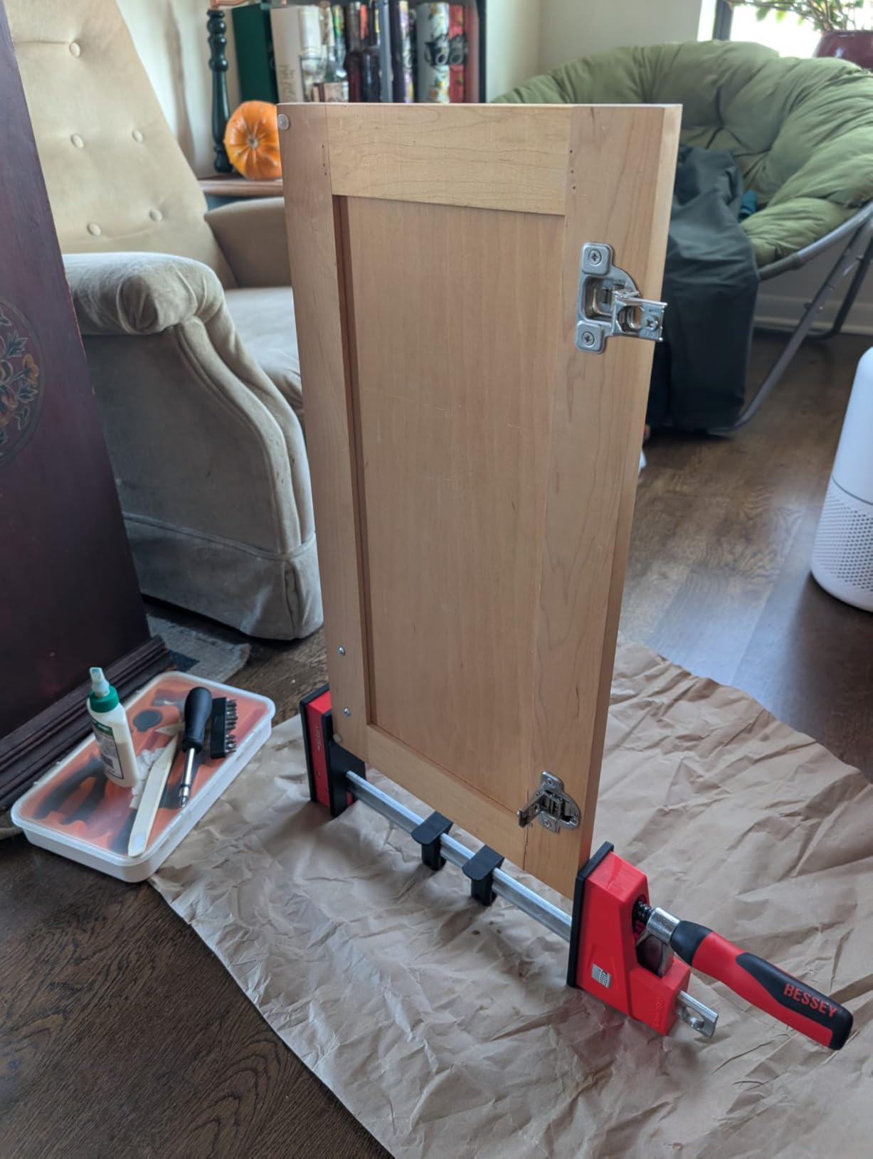 BESSEY KRE3518, 18 In., Parallel Clamp, K Body REVO Series - 1700 lbs Nominal Clamping Force, Spreader, and Woodworking Accessories customer photo 1