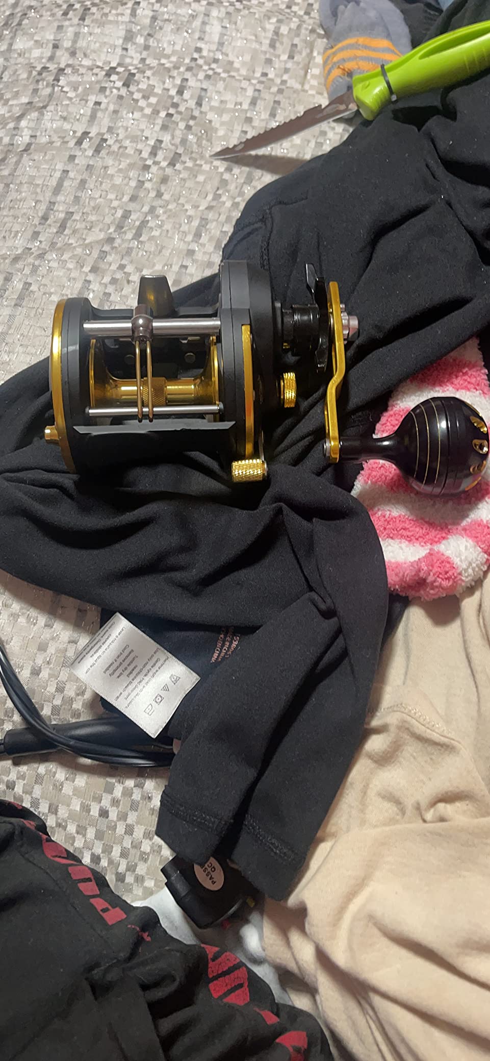 Burning Shark Trolling Reel Saltwater Level Wind Reels, Drag Reels Boat Fishing Ocean Fishing for Sea Bass Grouper Salmon customer photo 1