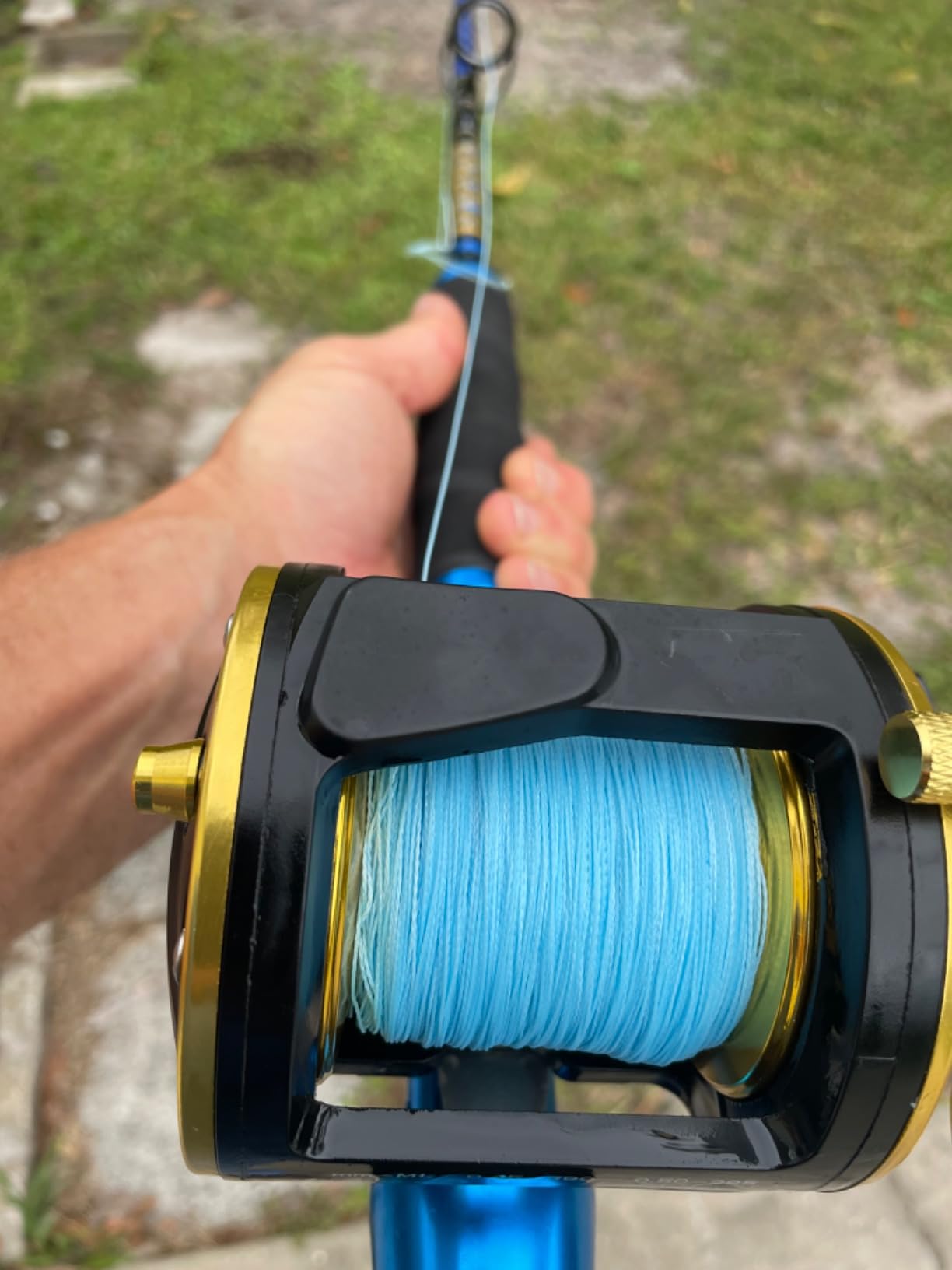 Burning Shark Trolling Reel Saltwater Level Wind Reels, Drag Reels Boat Fishing Ocean Fishing for Sea Bass Grouper Salmon customer photo 2