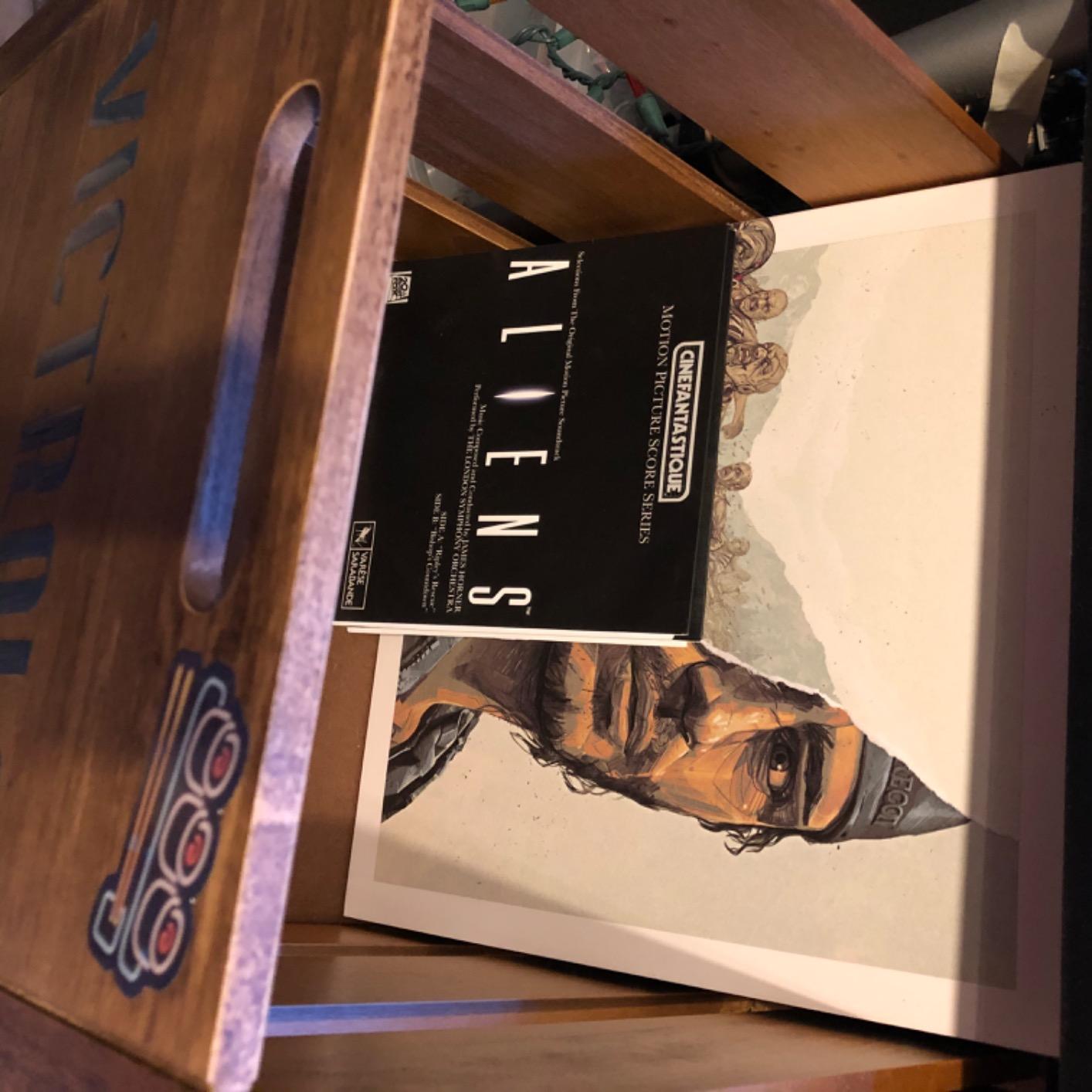Victrola Wooden Record Crate - Tabletop Vinyl Album Holder, Holds Over 50 Records customer photo 1