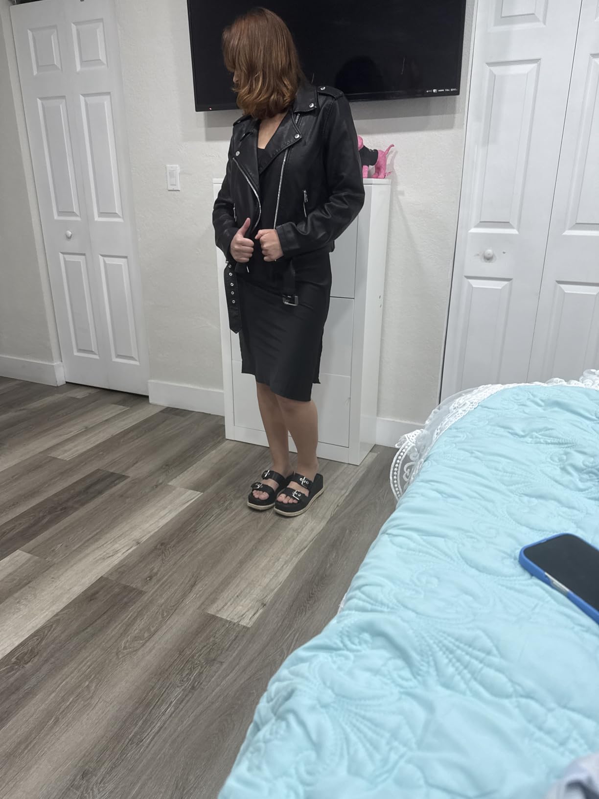 Levi's Women's The Belted Faux Leather Moto Jacket (Regular & Plus Size) customer photo 1