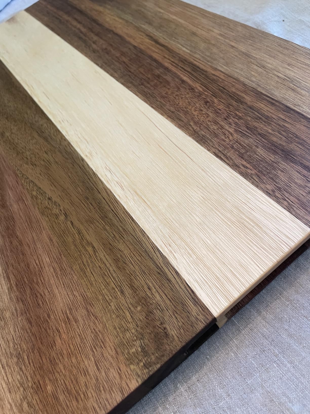 Non-Toxic Acacia Wood Cutting Board, Mineral Oil & Plastic Free, 16x11 in | Petroleum & BPA free. FSC-certified wood. Knife-friendly surface. Beeswax, flaxseed & lemon oil finish. customer photo 1