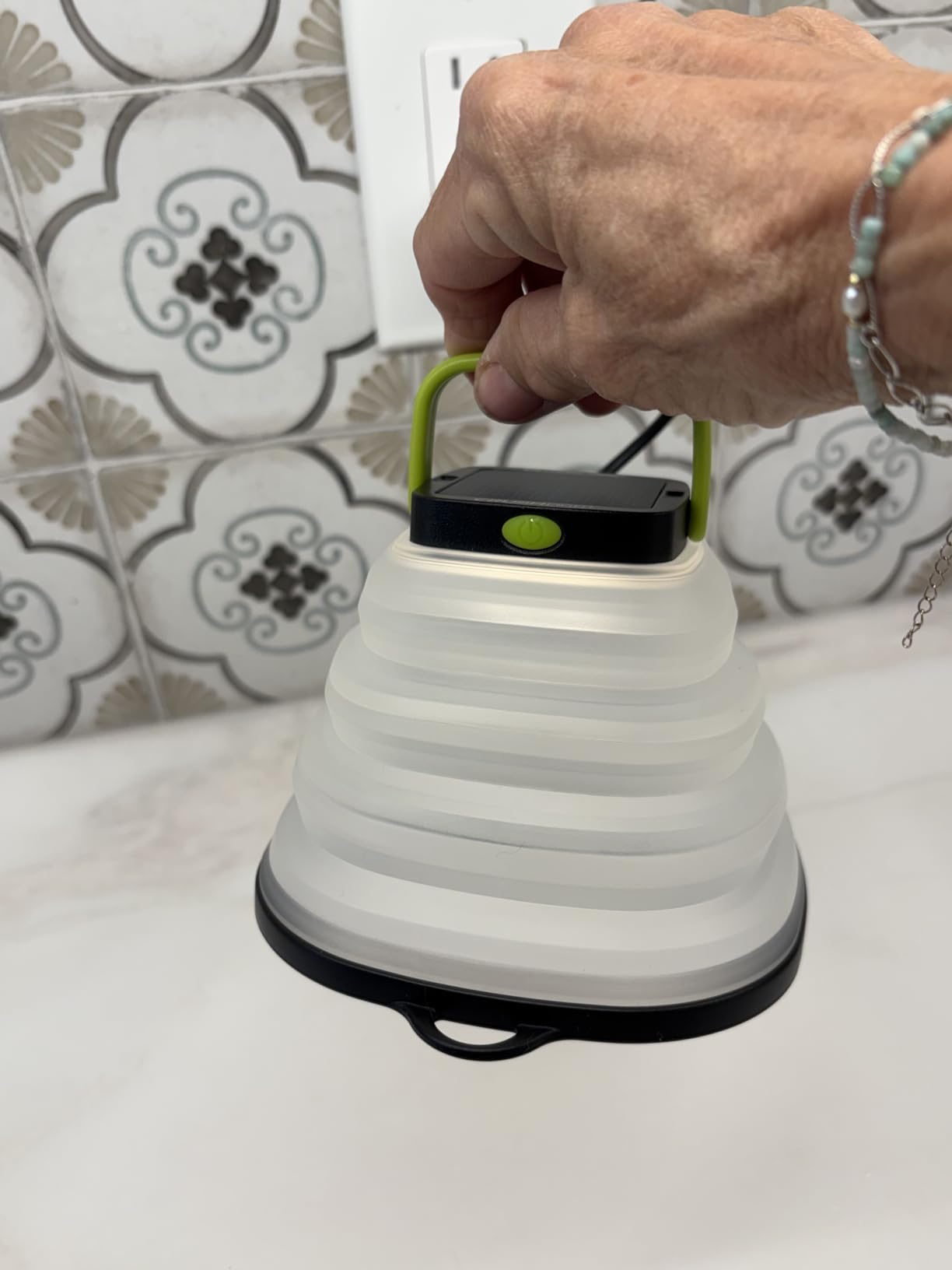 Goal Zero Crush Light Chroma Lantern Collapsible Solar Lantern 3 White Plus Multicolour Fade Plus 6 Colour Modes Turn Campsite Into A Party Built-in Solar Panel Or Charge from Any USB Port, Black customer photo 2
