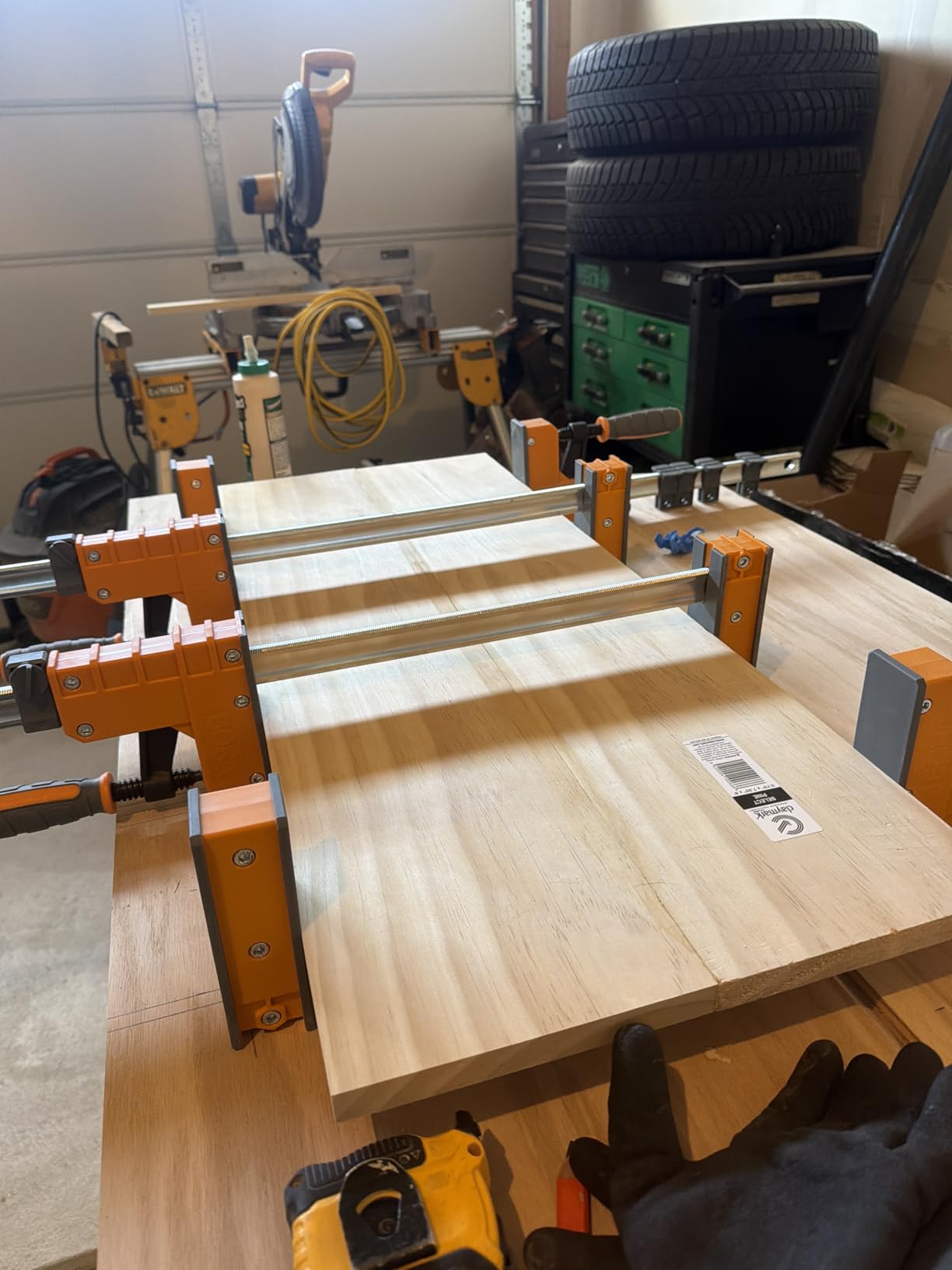 Bora 4 Pack Parallel Clamps for Woodworking - Two 24 Inch and Two 31 Inch Parallel Wood Clamps Heavy Duty Bar Clamp with 1100 Lbs of Clamping Force Each customer photo 1