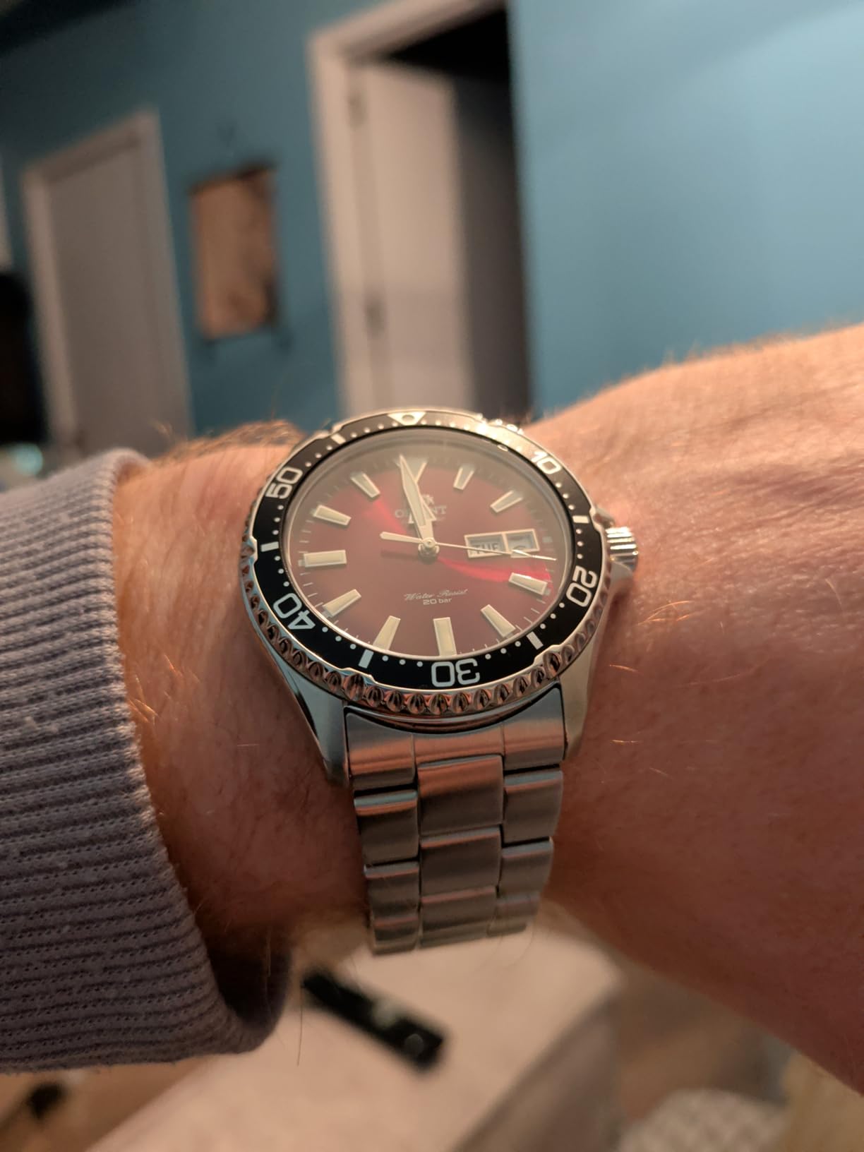 Orient Kamasu/Mako III Men's Automatic Manual Winding Sports Steel or Silicone Divers' Watch with Screw Crown and Sapphire Crystal customer photo 1
