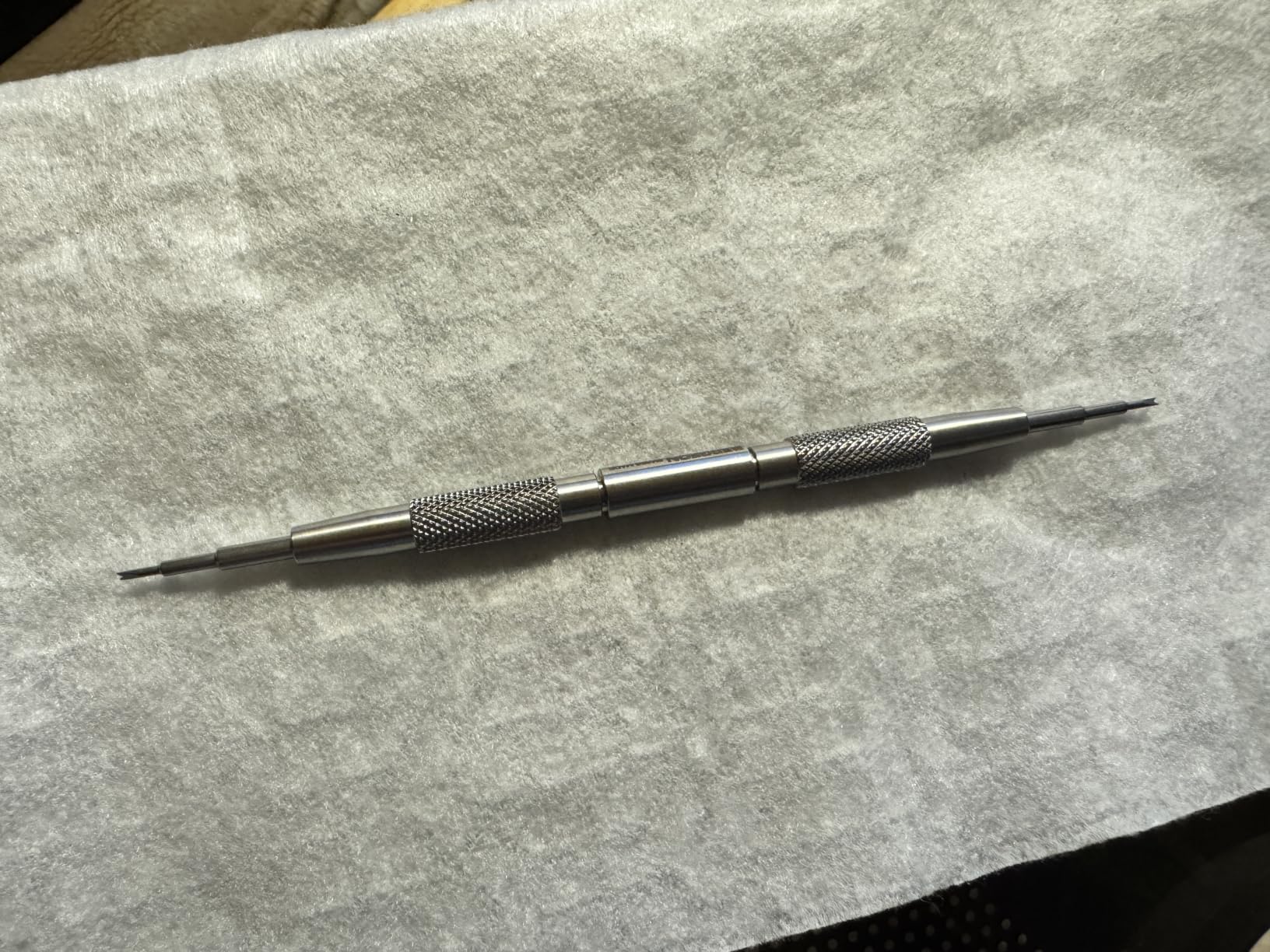 Bergeon 6767-F Watch Spring Bar Tool - Long Stainless Steel Handle with Replaceable Screw customer photo 2