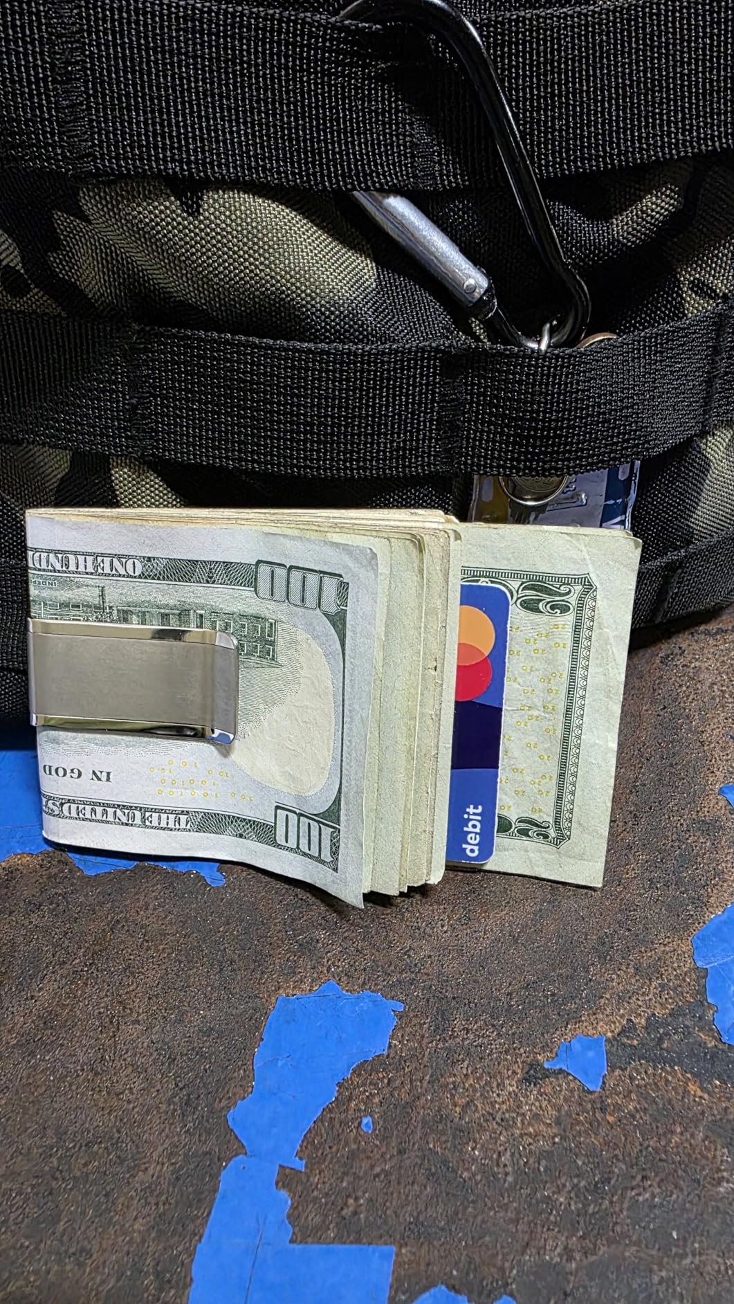 Solid Titanium Money Clip Wallet Credit Card Holder for Men Women - Slim Minimalist Cash Holder EDC Tool customer photo 1