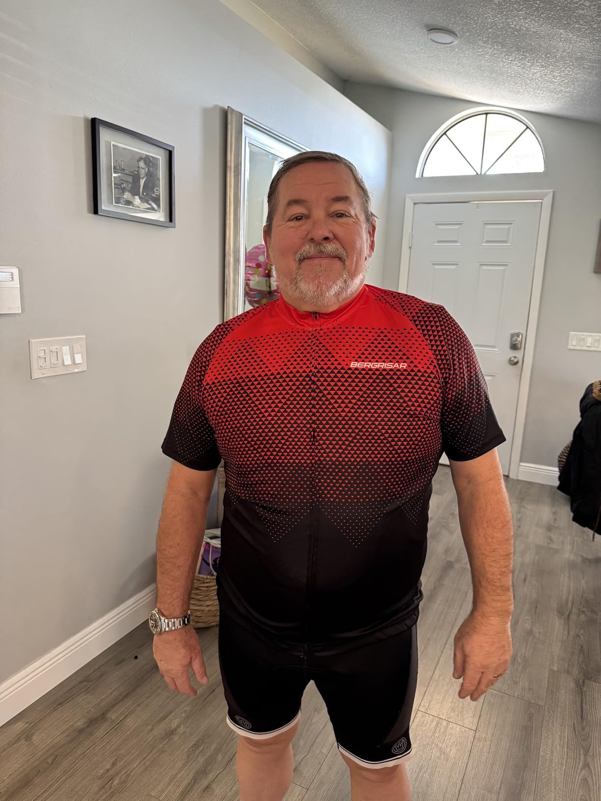 BERGRISAR Men's Cycling Jerseys Short Sleeves Bike Shirt customer photo 2