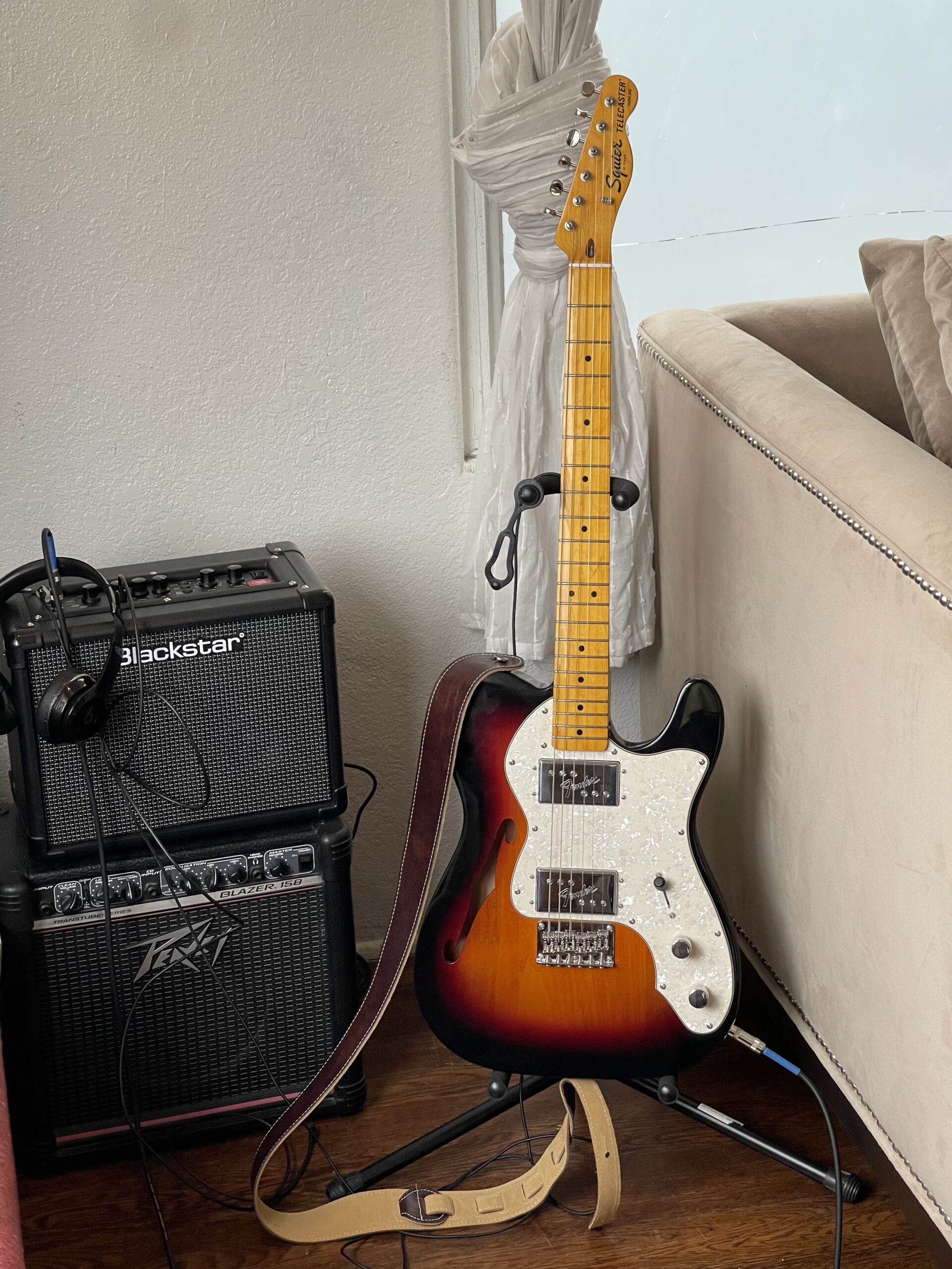 Squier Classic Vibe 70s Thinline Telecaster Semi-Hollow Electric Guitar - Natural, Maple Fingerboard customer photo 2