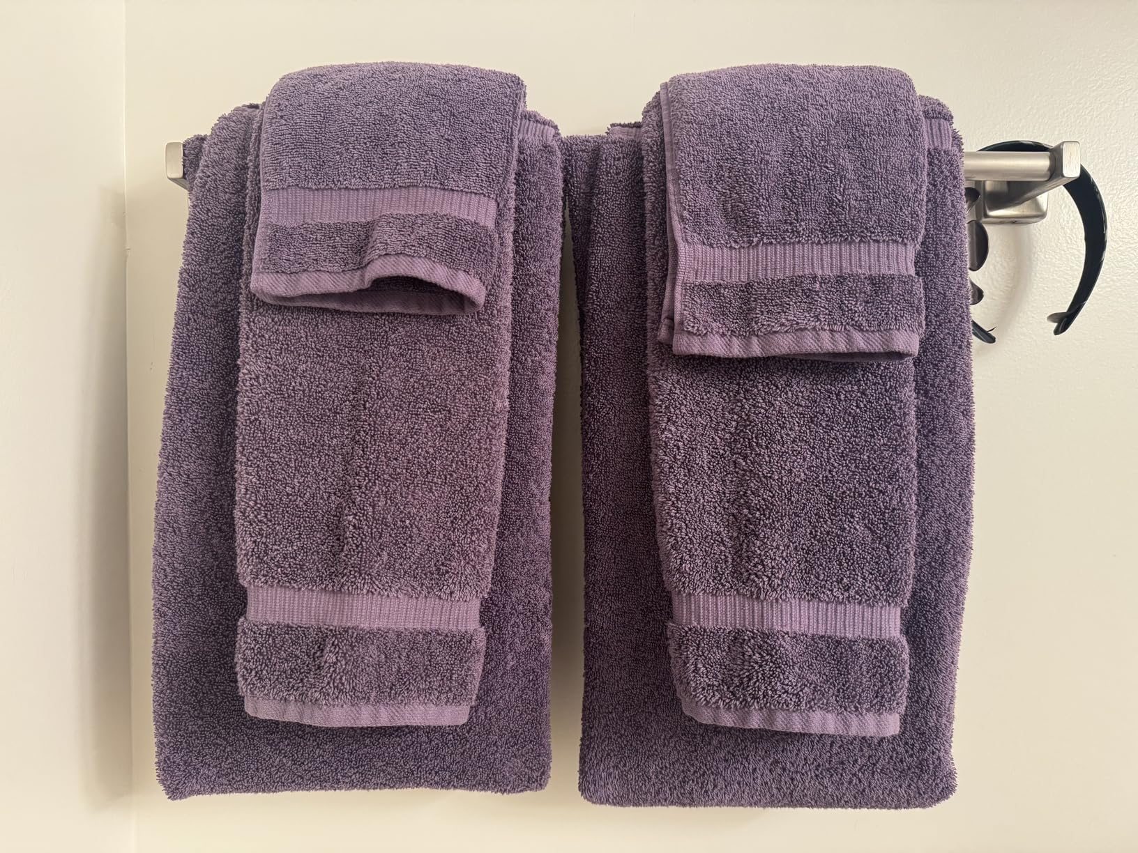 Chakir Turkish Linens 6 Piece Towels Set, 100% Cotton Luxury Turkish Towels for Bathroom, Soft Absorbent Bath Towel Set with 2 Bath Towels 2 Hand Towels 2 Washcloths, Gray customer photo 2