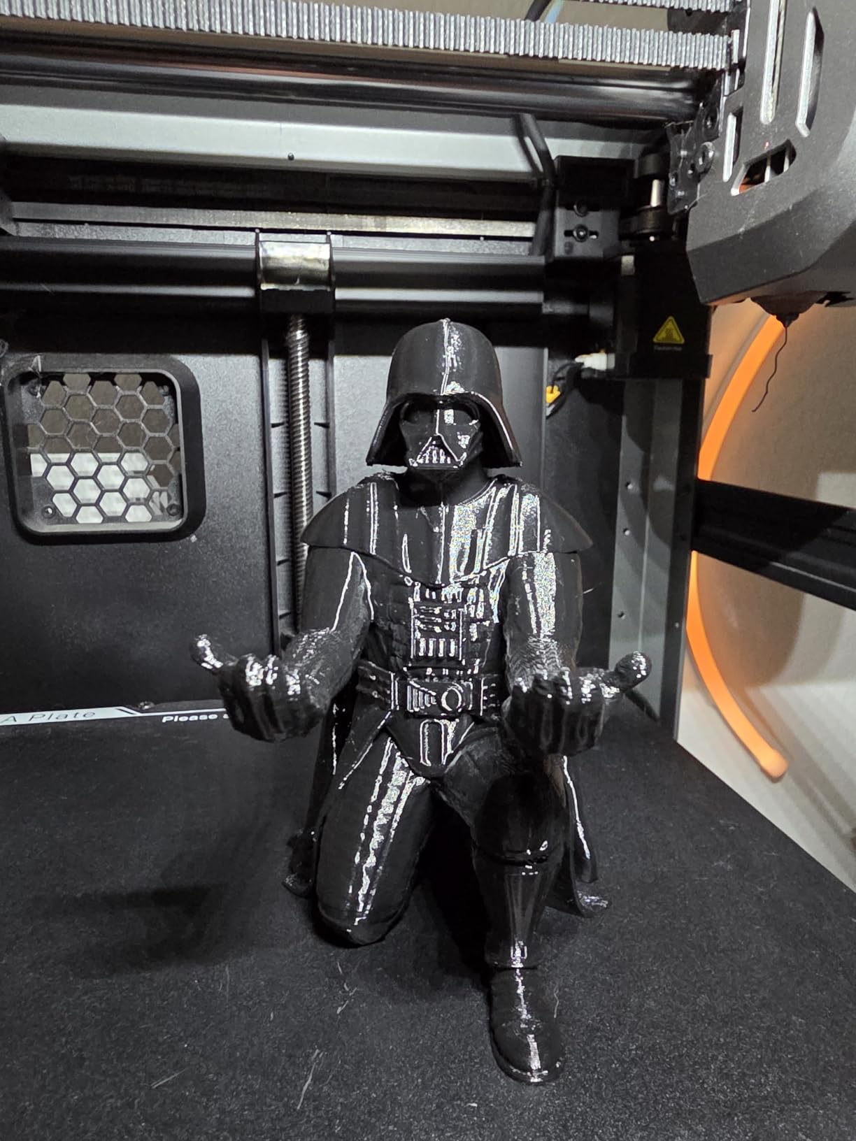 OVERTURE PLA Filament 1.75mm, Neatly Wound 3D Printer Filament 1kg Spool (2.2lbs), Dimensional Accuracy +/- 0.02 mm (Black 1-Pack) customer photo 1