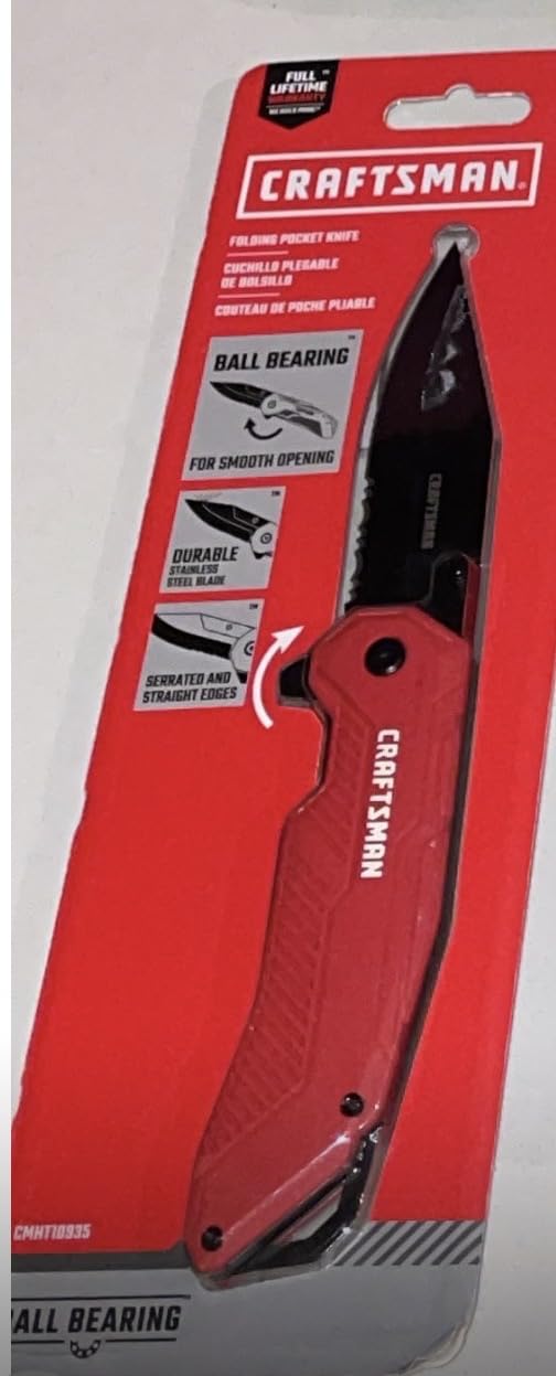 CRAFTSMAN Pocket Knife, Ball Bearing, Assisted Opening (CMHT10935) customer photo 1
