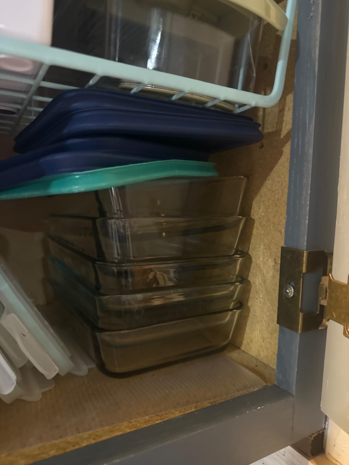 Pyrex 7210 3-Cup Glass Dish & 7210-PC Dark Blue Lid (4-Pack) - Made in USA | Tempered Container | BPA Free Cover | Secure Seal | Refrigerator Safe | Freezer Compatible | Easy Cleaning customer photo 1