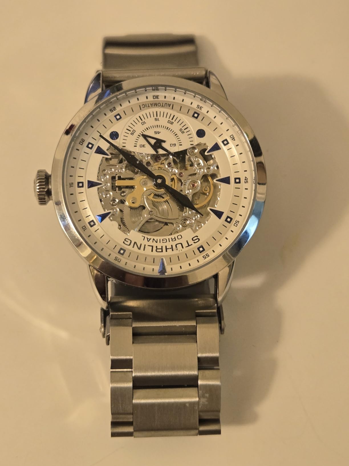 Bulova Men's Skeleton Automatic Dress Watch with Alligator Embossed Leather Strap customer photo 1