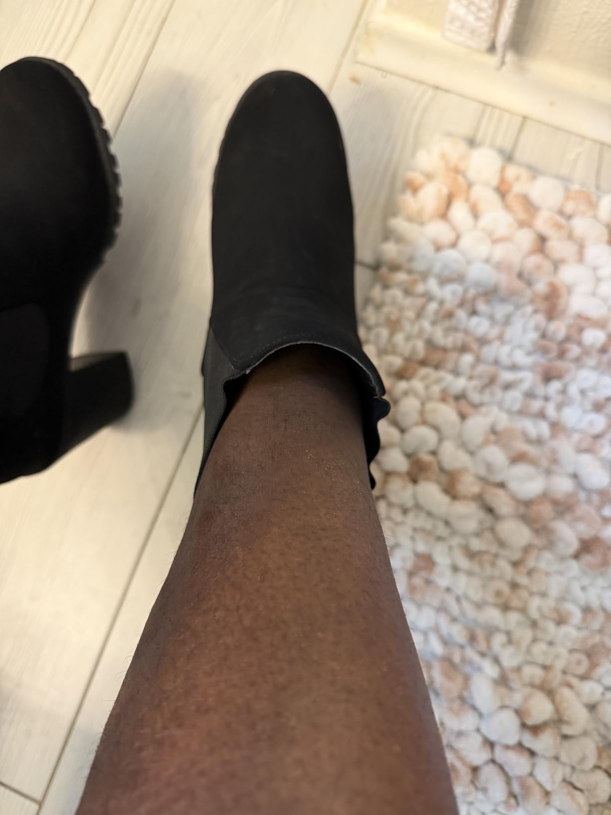 Soda Glove - Ankle Boot w/Lug Sole Elastic Gore and Chunky Heel customer photo 2