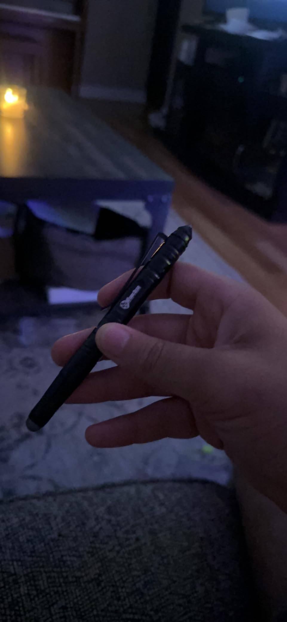 The Atomic Bear Defender Pen with Stylus - Tactical Pen for Self Defense - Emergency Window Breaker - Ballpoint EDC Pens for Tactical Gear - 2 Black & 1 Blue Ink Cartridges customer photo 1