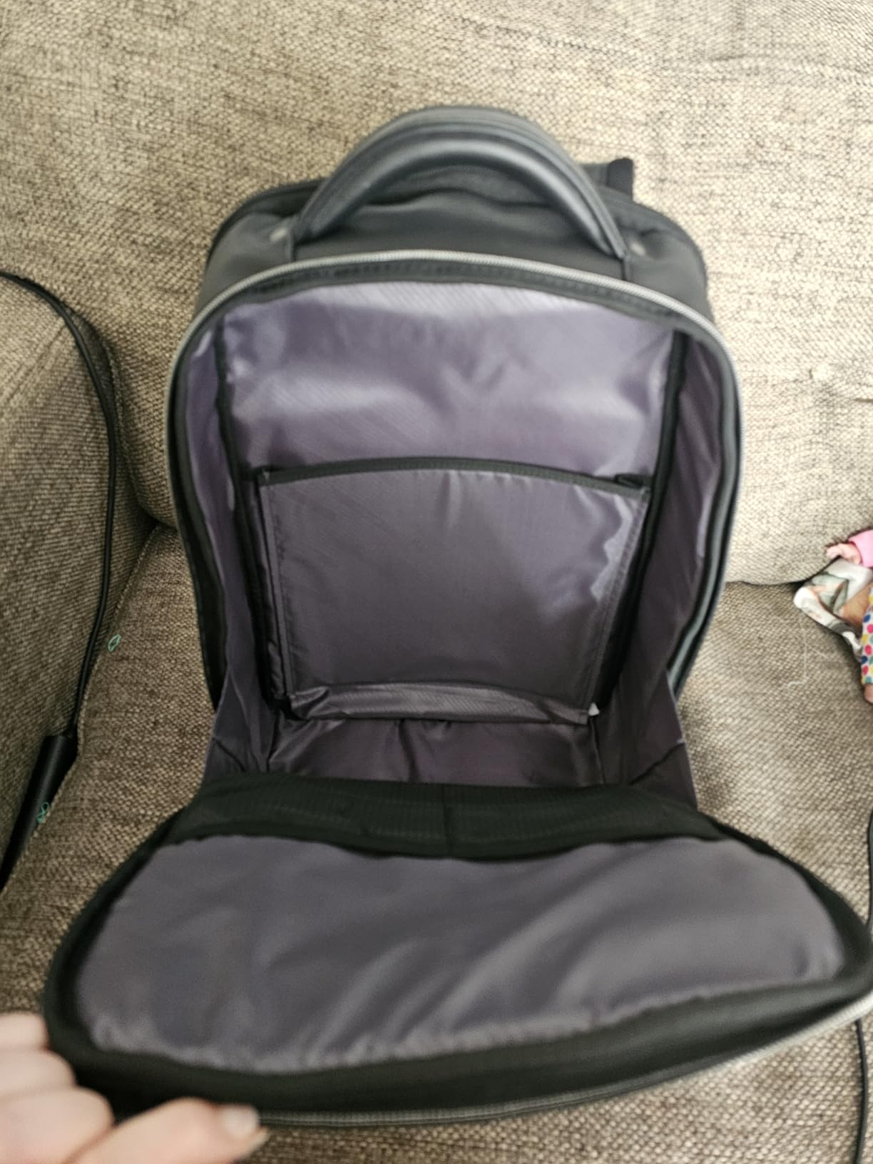 Samsonite Classic Leather Backpack, Cognac customer photo 2